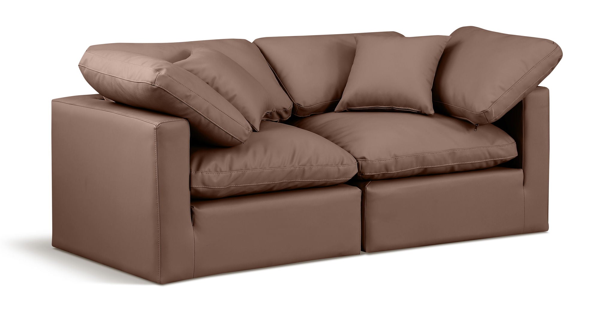 Indulge - Faux Leather 2 Seat Modular Sofa - Urban Living Furniture (Los Angeles, CA)