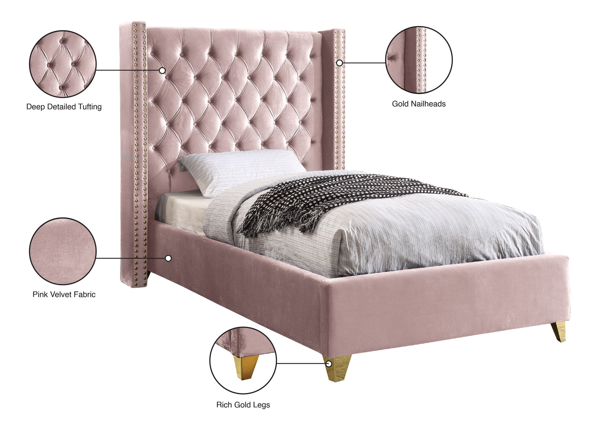 Barolo - Bed - Urban Living Furniture (Los Angeles, CA)