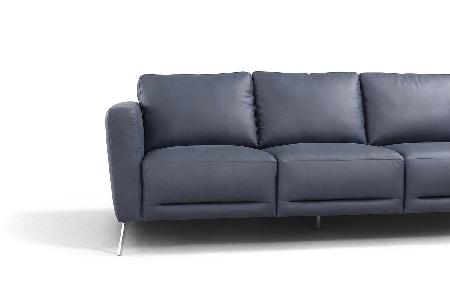 Astonic - Sofa - Blue Leather - Urban Living Furniture (Los Angeles, CA)