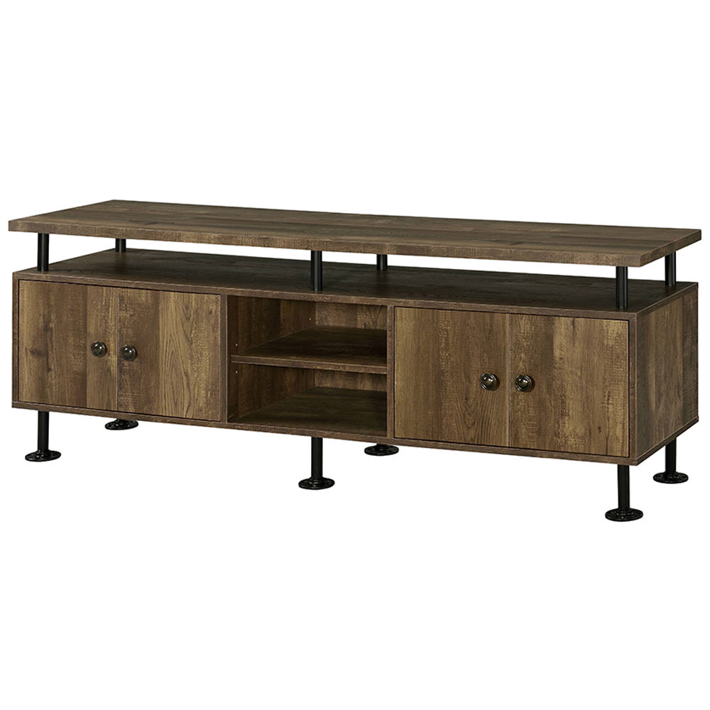 Ensata II - TV Stand - Rustic Oak & Black - Urban Living Furniture (Los Angeles, CA)