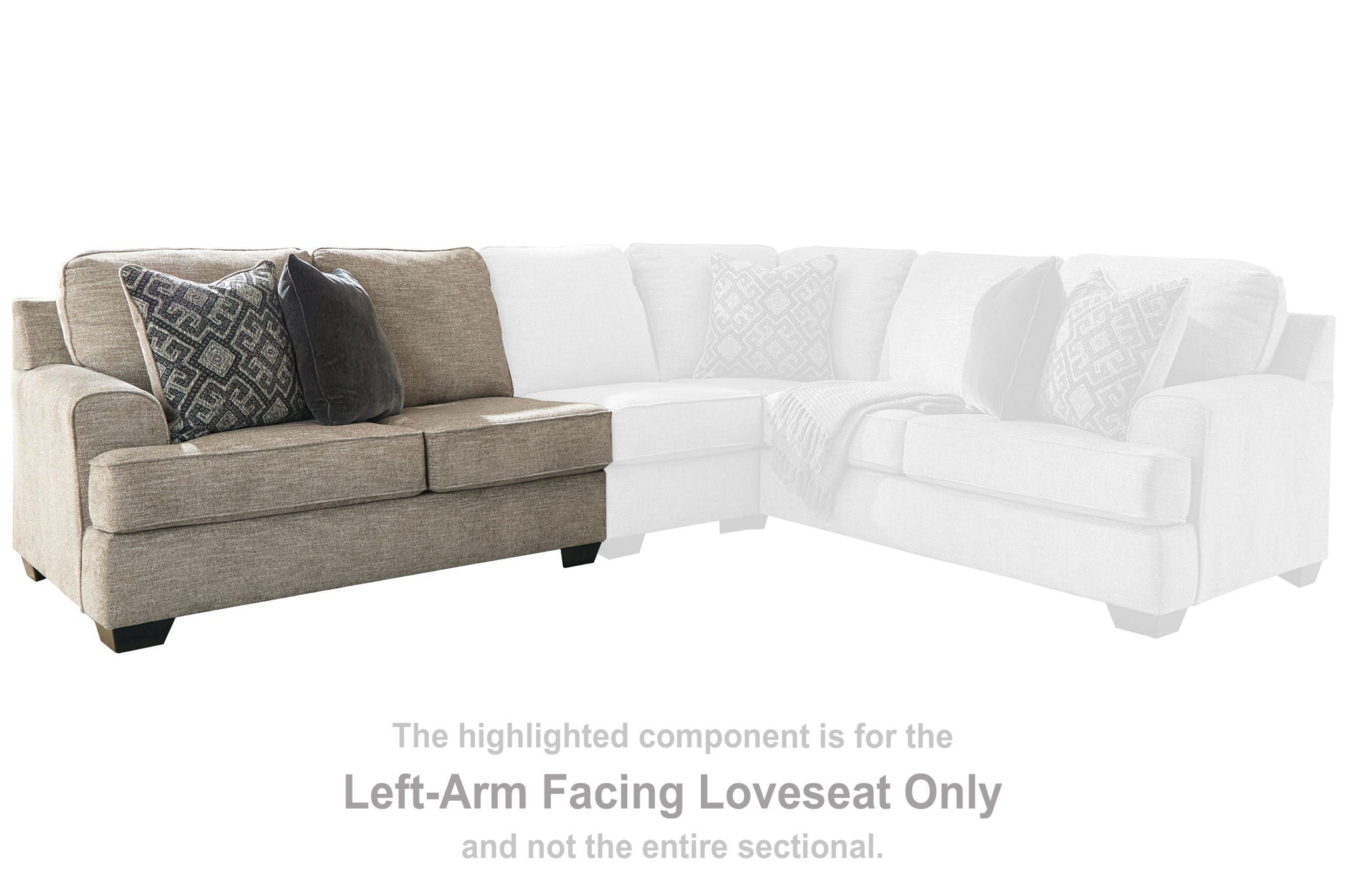 Bovarian - Stone - LAF Loveseat - Urban Living Furniture (Los Angeles, CA)