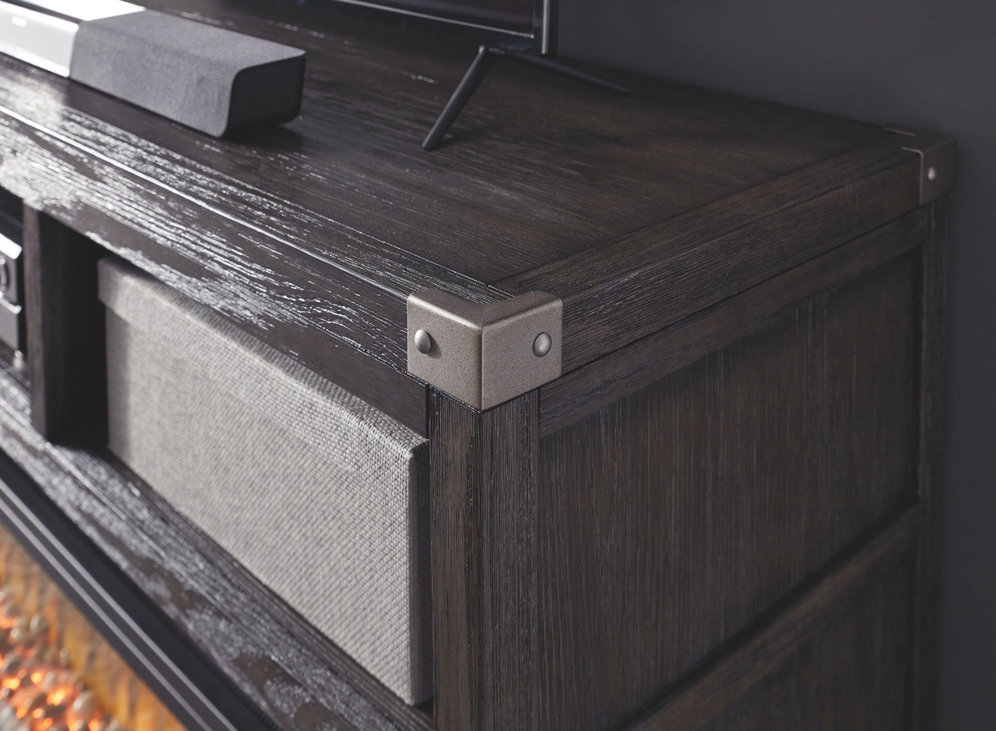 Todoe - Gray - LG TV Stand w/Fireplace Option - Urban Living Furniture (Los Angeles, CA)