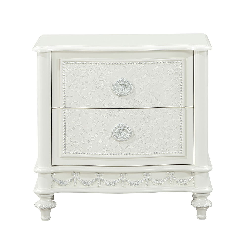 Dorothy - Nightstand With 2 Drawers - Ivory - Urban Living Furniture (Los Angeles, CA)
