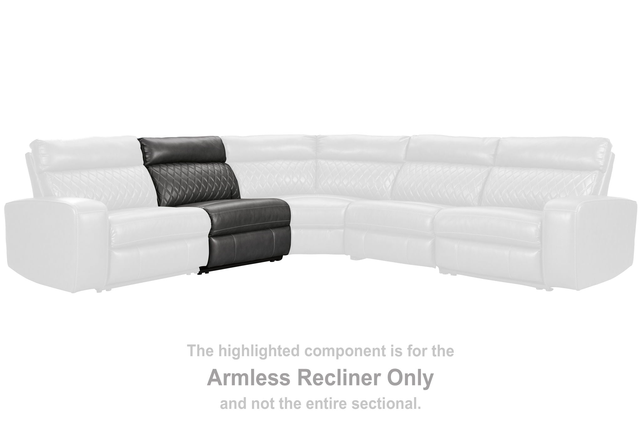 Samperstone - Gray - Armless Recliner - Urban Living Furniture (Los Angeles, CA)