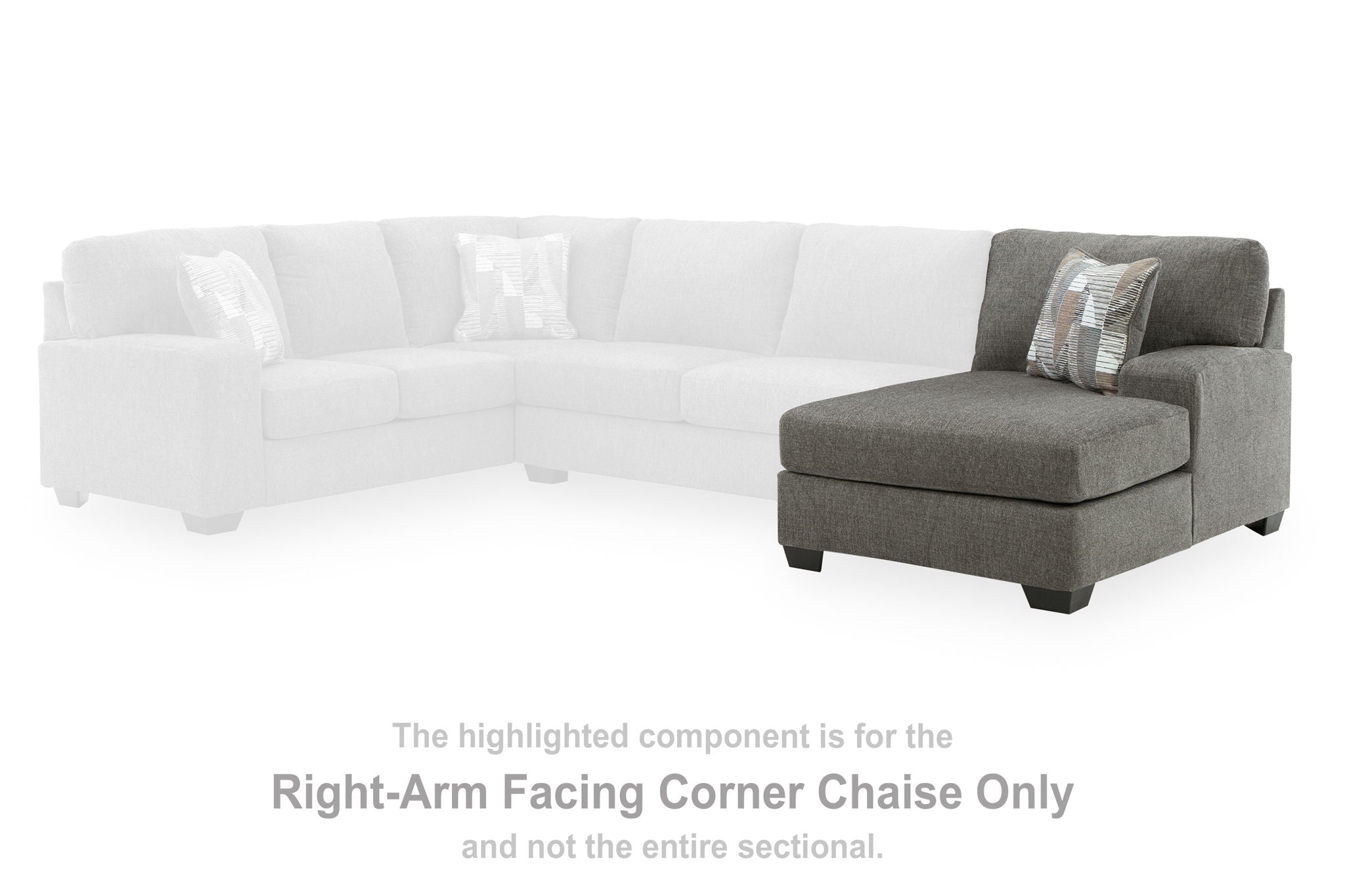 Clarington - RAF Corner Chaise - Greystone - Urban Living Furniture (Los Angeles, CA)