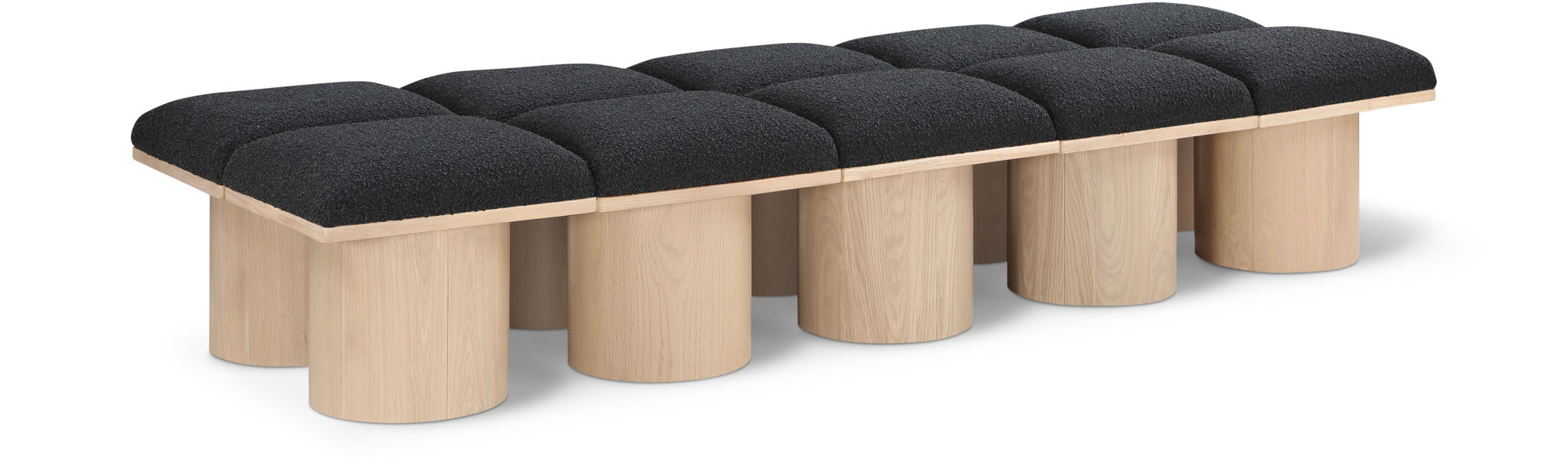 Pavilion - 10 Piece Modular Bench With Natural Base - Urban Living Furniture (Los Angeles, CA)
