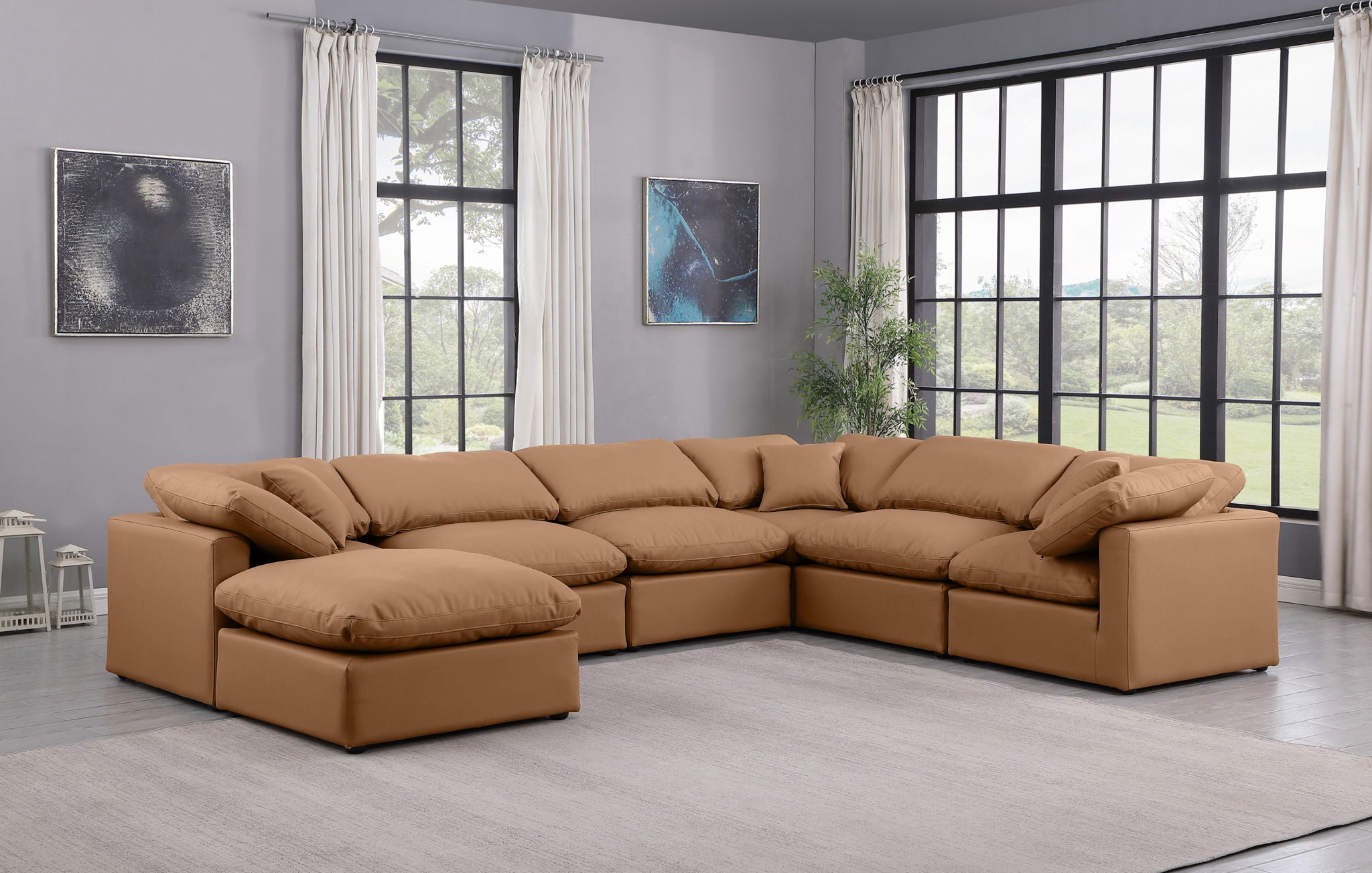Indulge - Faux Leather 7 Piece Modular Sectional - Urban Living Furniture (Los Angeles, CA)
