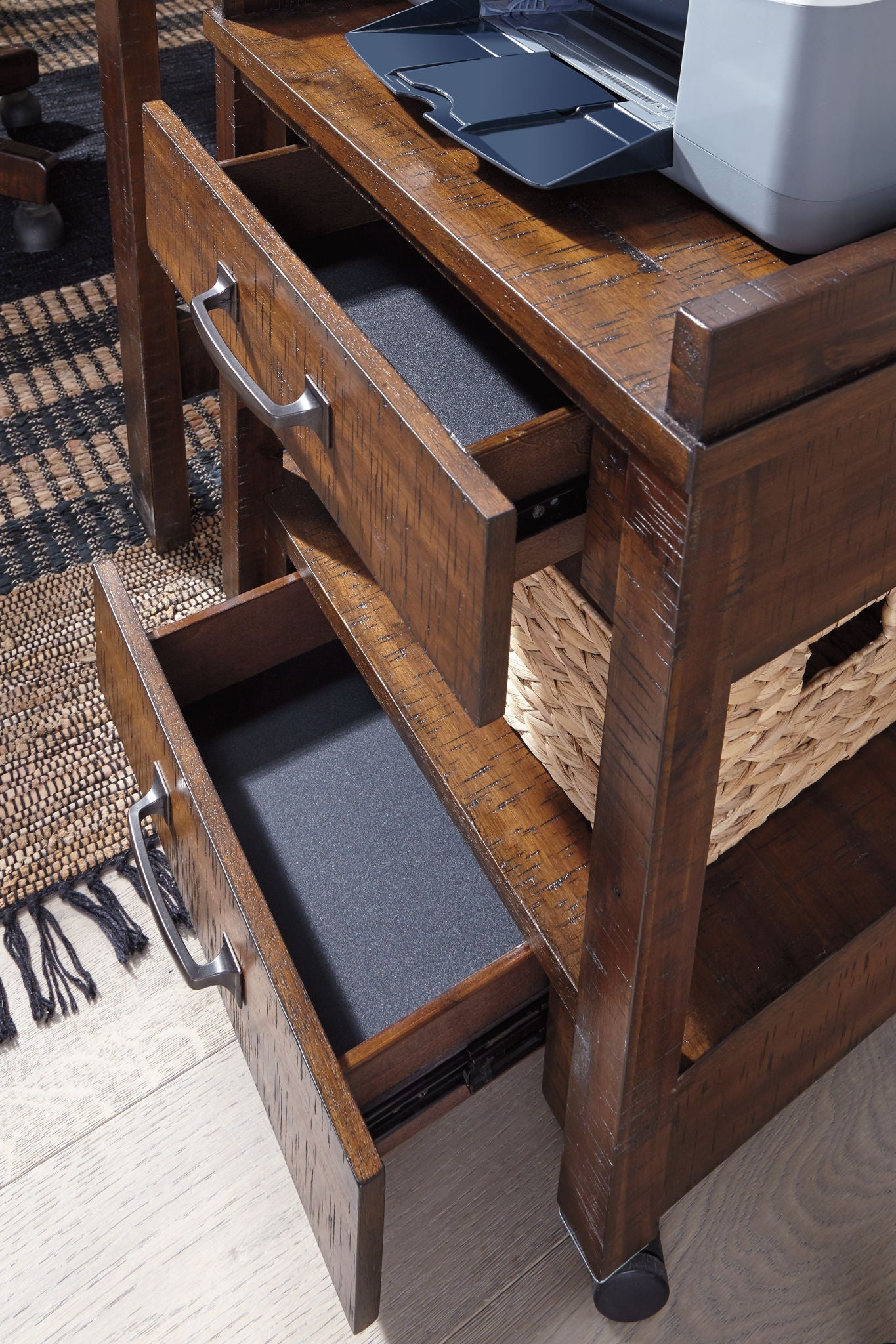 Baldridge - Rustic Brown - Printer Stand - Urban Living Furniture (Los Angeles, CA)