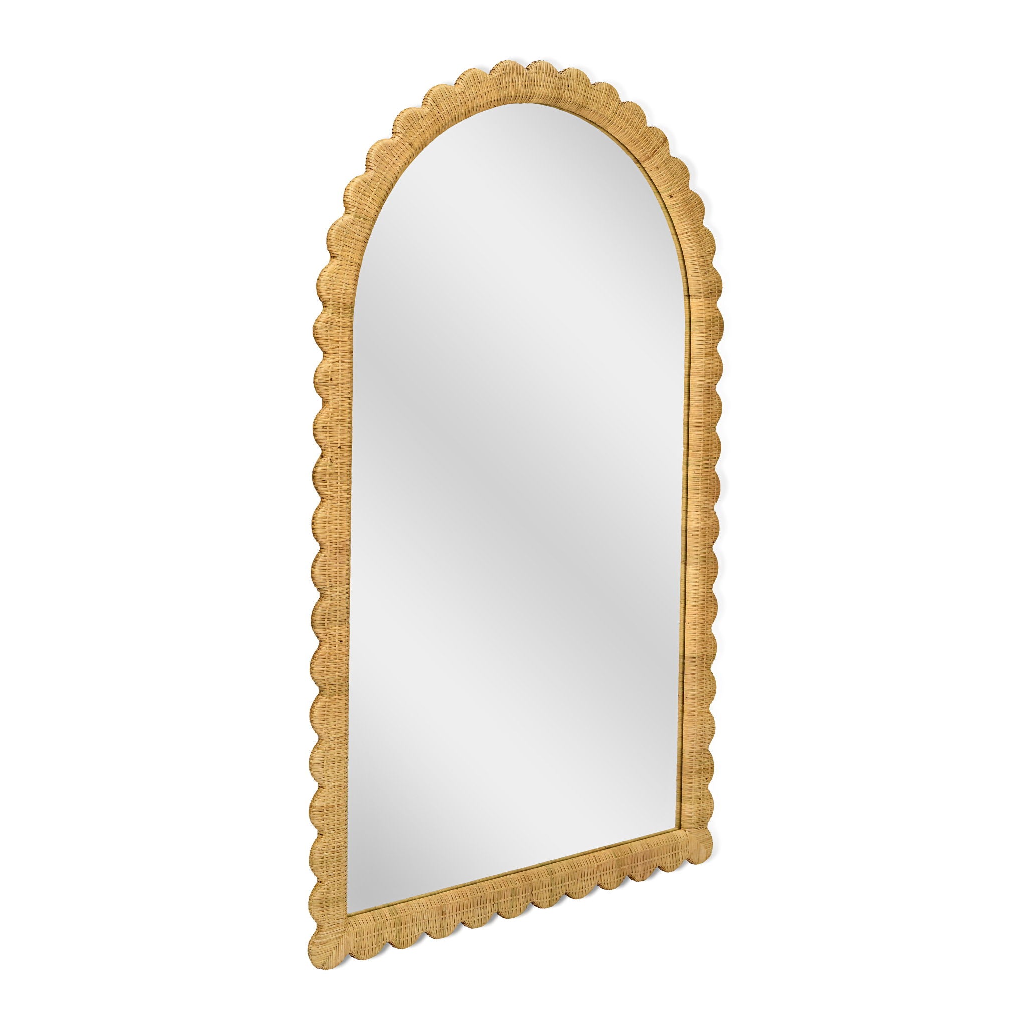 Bama - Rattan Arched Wall Mirror - Natural - Urban Living Furniture (Los Angeles, CA)