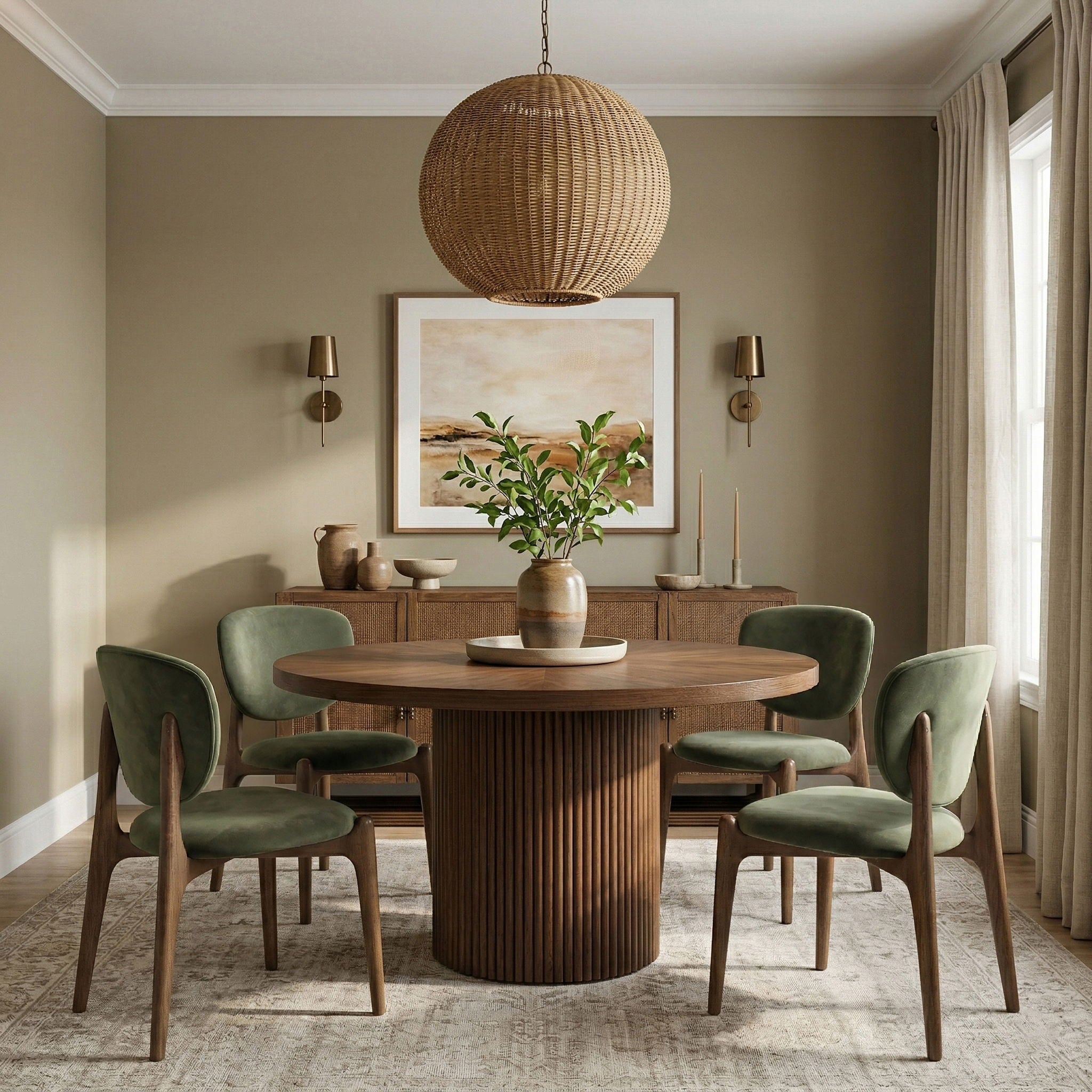 Velora - Upholstered Dining Chair (Set of 2) - Brown Base - Urban Living Furniture (Los Angeles, CA)