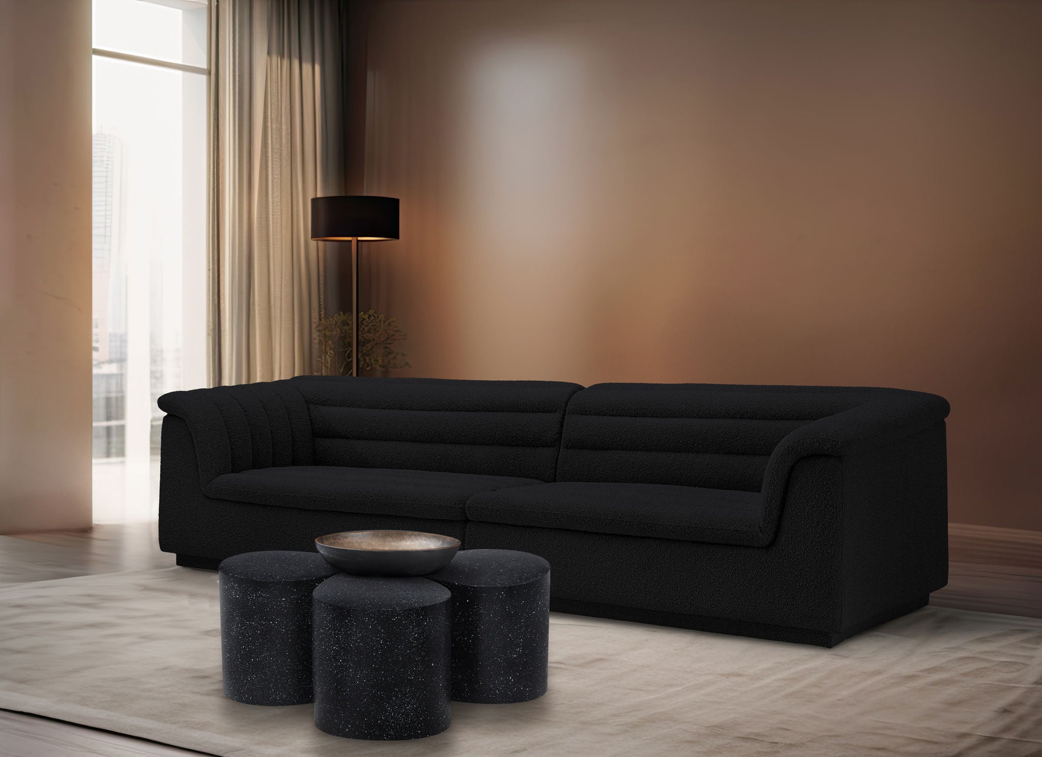 Petal - Coffee Table - Black Terazzo - Urban Living Furniture (Los Angeles, CA)