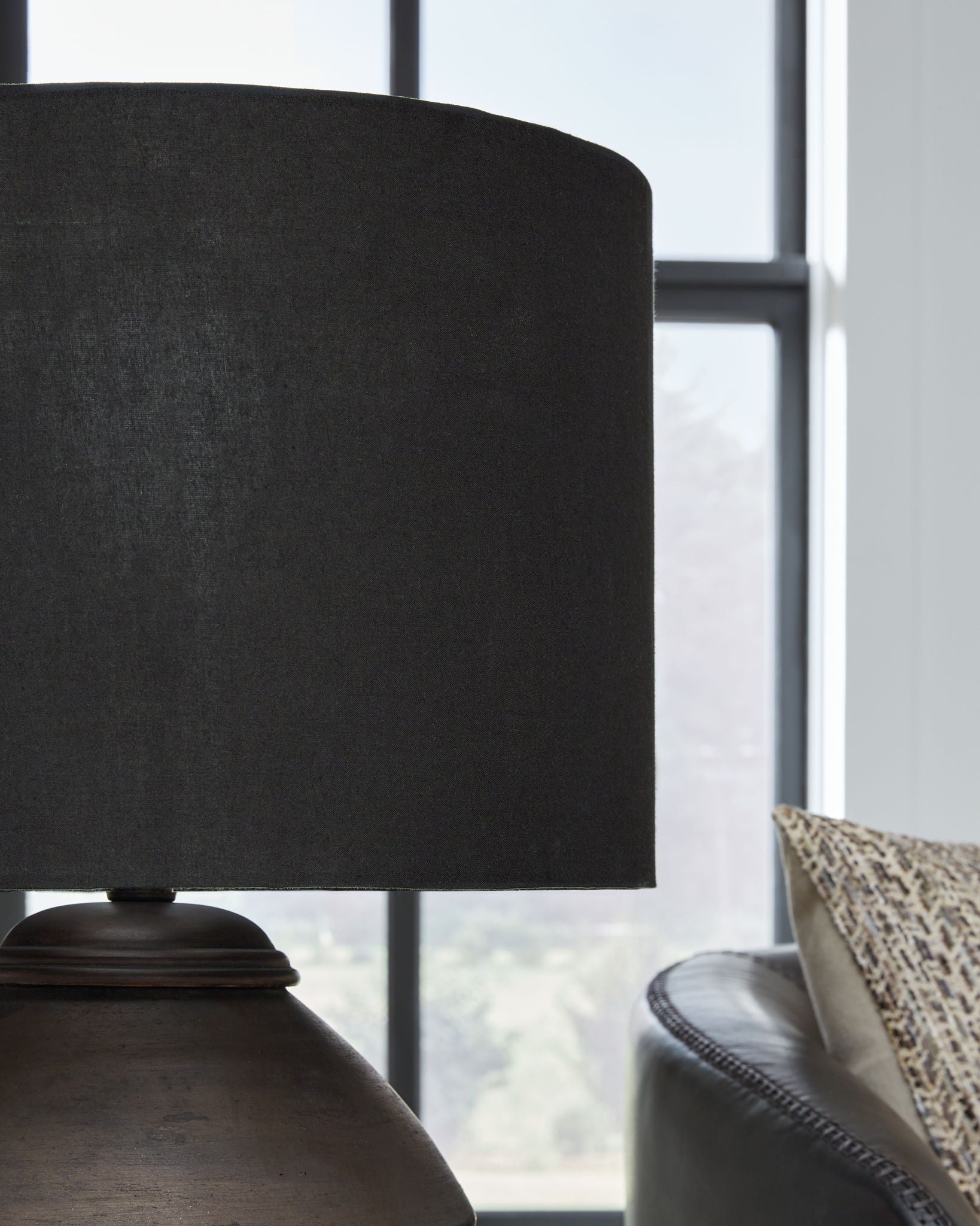 Naareman - Metallic Black - Terracotta Table Lamp - Urban Living Furniture (Los Angeles, CA)