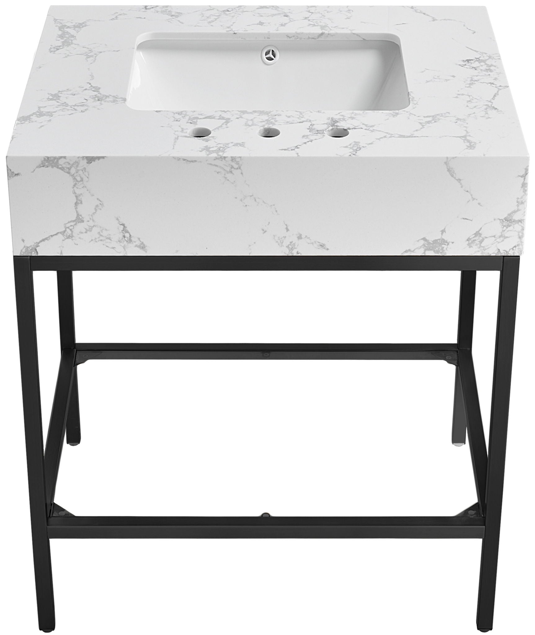 Marmo - Engineered Marble Bathroom Vanity With Black Base - Urban Living Furniture (Los Angeles, CA)