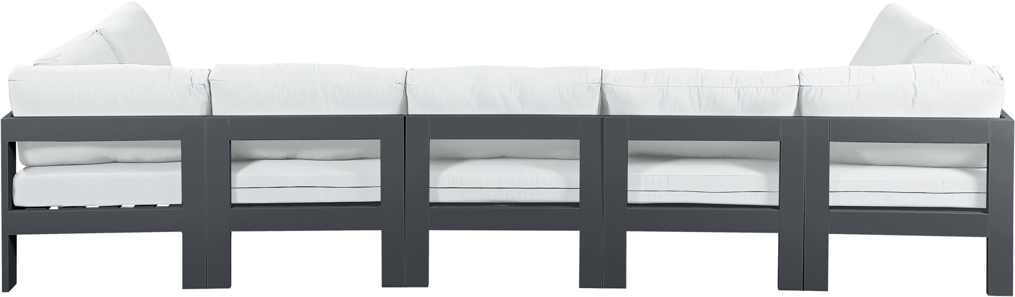 Nizuc - Outdoor Patio 7 Piece Modular Sectional With Gray Frame - Urban Living Furniture (Los Angeles, CA)