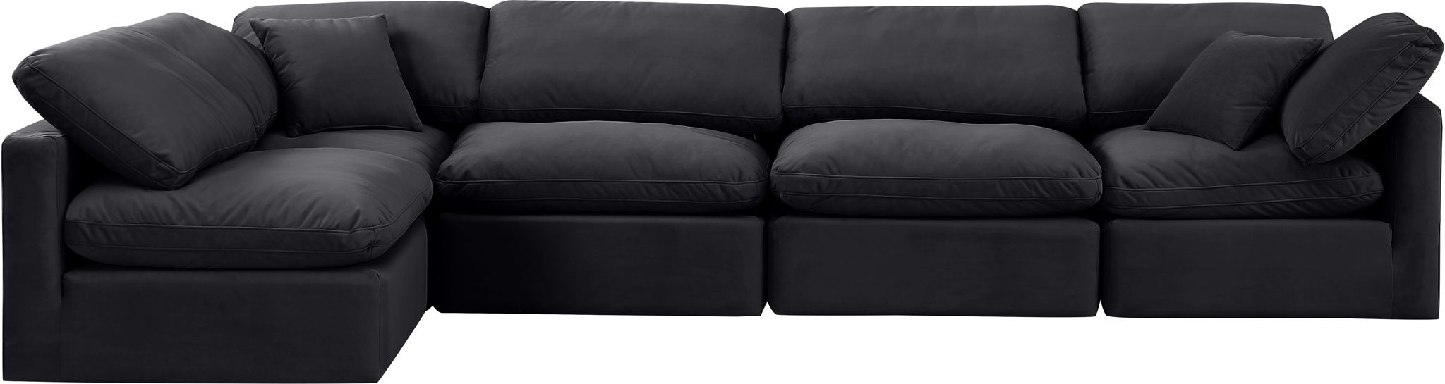 Indulge - Velvet 5 Piece Modular Sectional - Urban Living Furniture (Los Angeles, CA)
