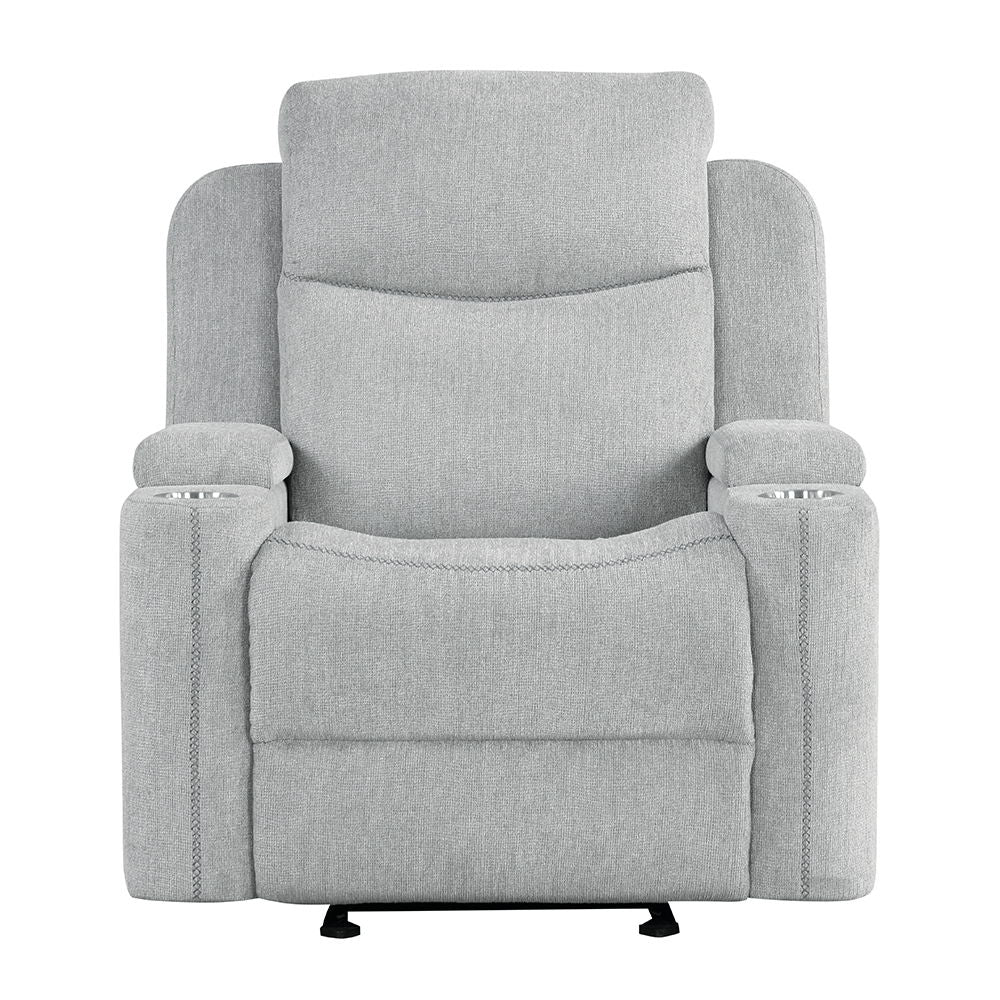 Galya - Motion Glider Recliner - Light Gray Chenille - Urban Living Furniture (Los Angeles, CA)
