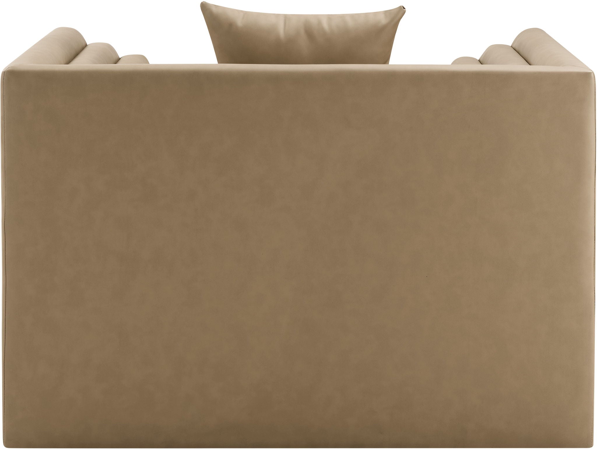 Everett - Vegan Leather Upholstered Chair - Tan - Urban Living Furniture (Los Angeles, CA)