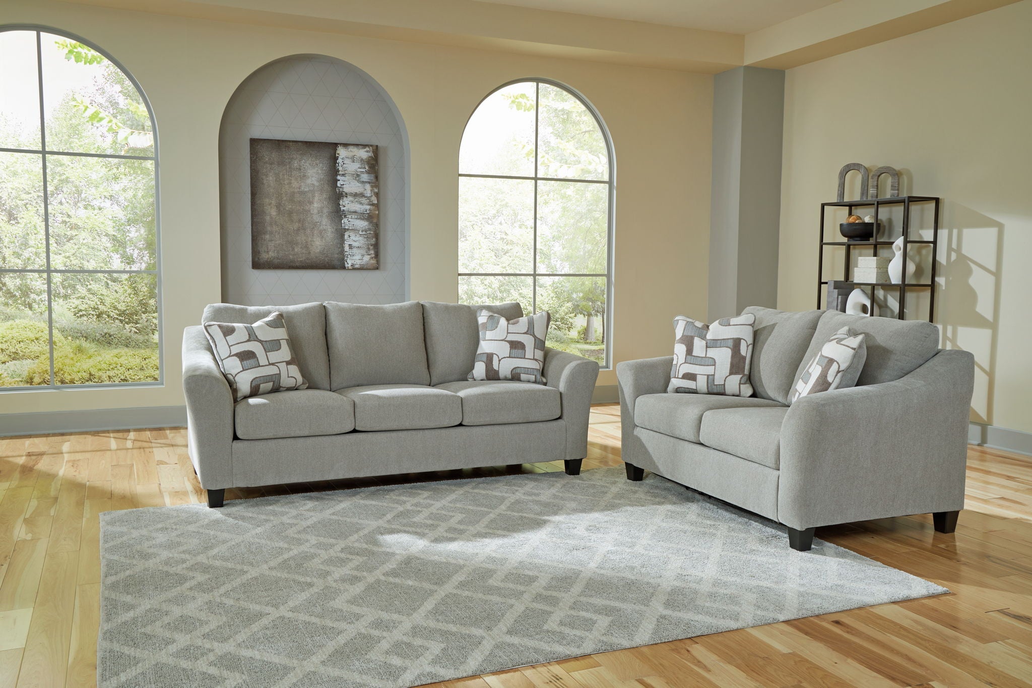 Willarae - Taupe - 2 Pc. - Sofa, Loveseat - Urban Living Furniture (Los Angeles, CA)