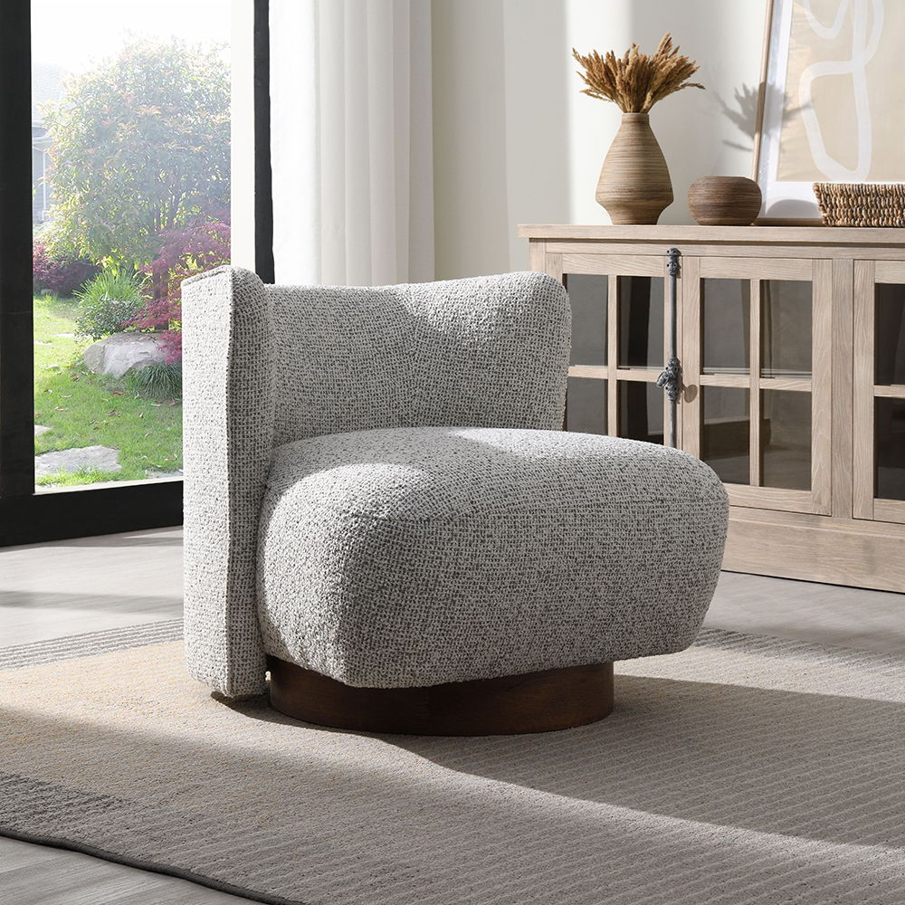 Lisa - Accent Chair - Gray Tweed - Urban Living Furniture (Los Angeles, CA)