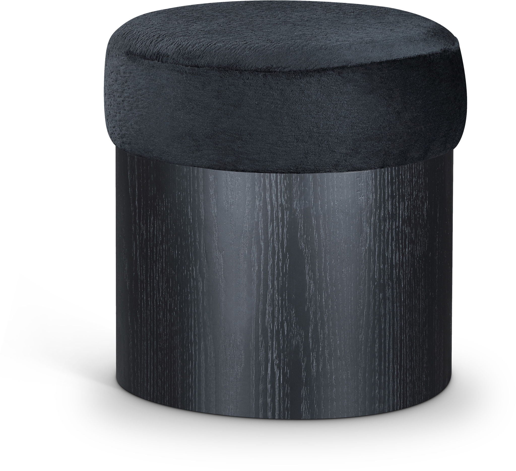 Nimes - Ottoman / Stool With Black Base - Urban Living Furniture (Los Angeles, CA)