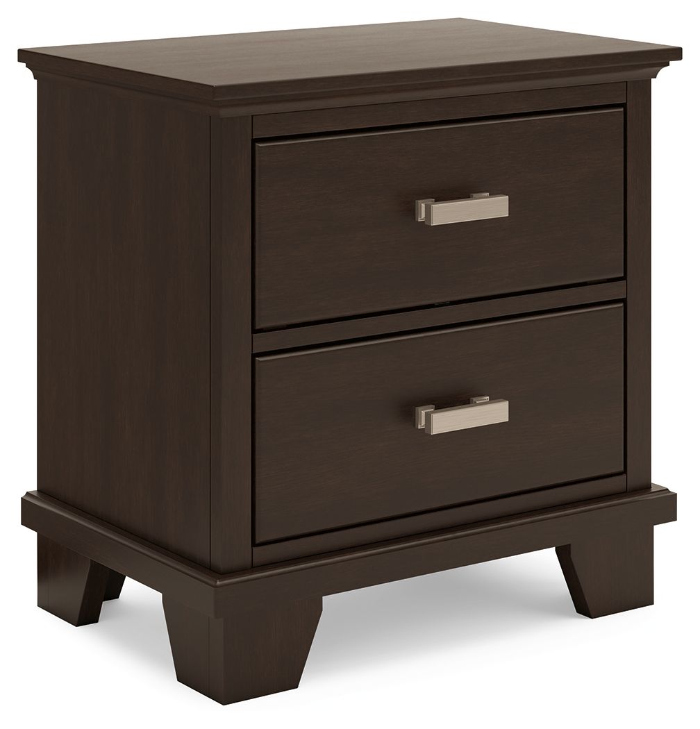 Covetown - Two Drawer Night Stand - Dark Brown - Urban Living Furniture (Los Angeles, CA)