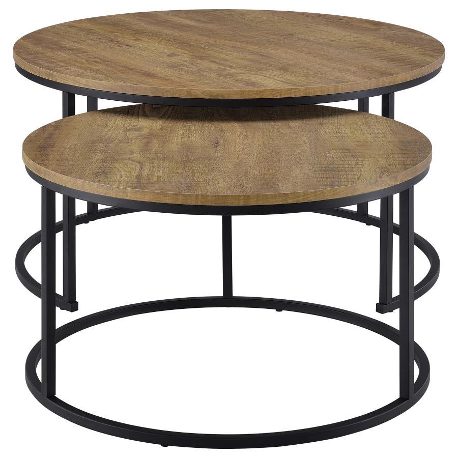 Lainey - 2 Piece Round Nesting Coffee Table - Mango