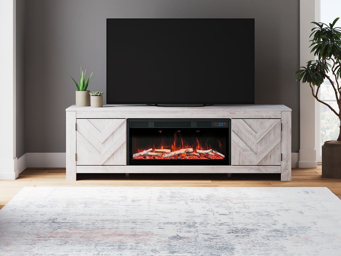 Cayboni - LG TV Stand With Fireplace Option - Urban Living Furniture (Los Angeles, CA)