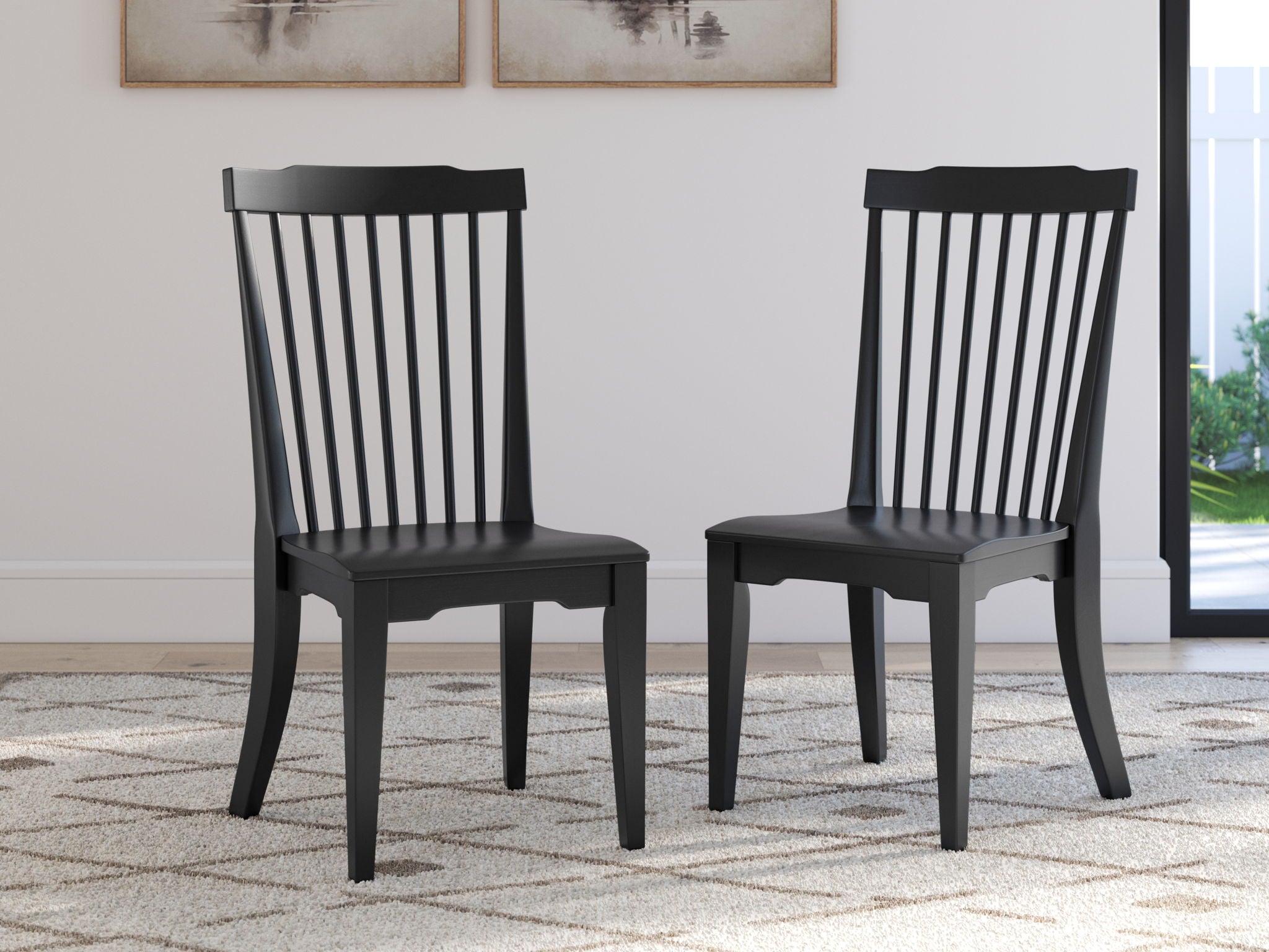 Brenkerton - Black - Dining Room Side Chair (Set of 2) - Urban Living Furniture (Los Angeles, CA)