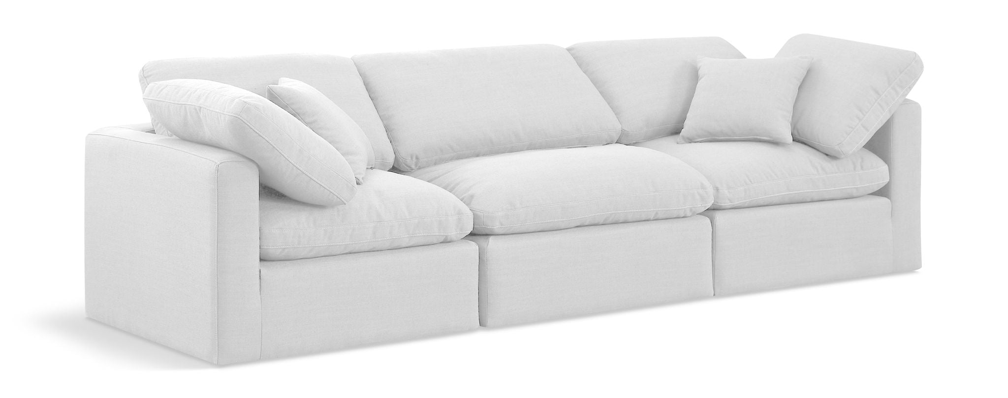 Indulge - Linen 3 Seat Modular Sofa - White - Urban Living Furniture (Los Angeles, CA)