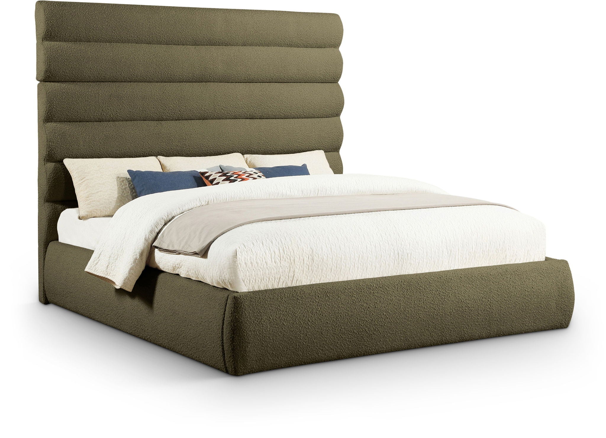 Adam - Boucle Fabric Bed With 70.5" Headboard - Urban Living Furniture (Los Angeles, CA)