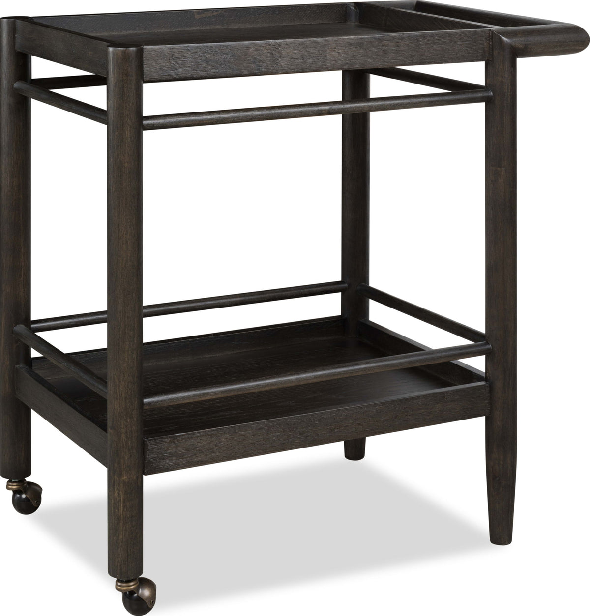 Rockport - Two Shelf Rolling Bar Cart - Yin