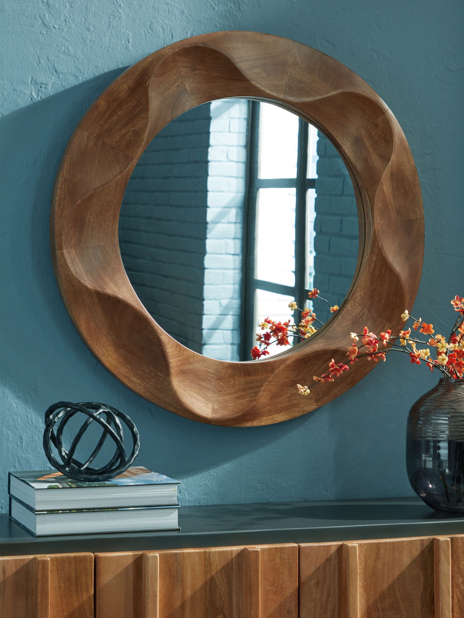 Aajon - Brown - Accent Mirror - Urban Living Furniture (Los Angeles, CA)
