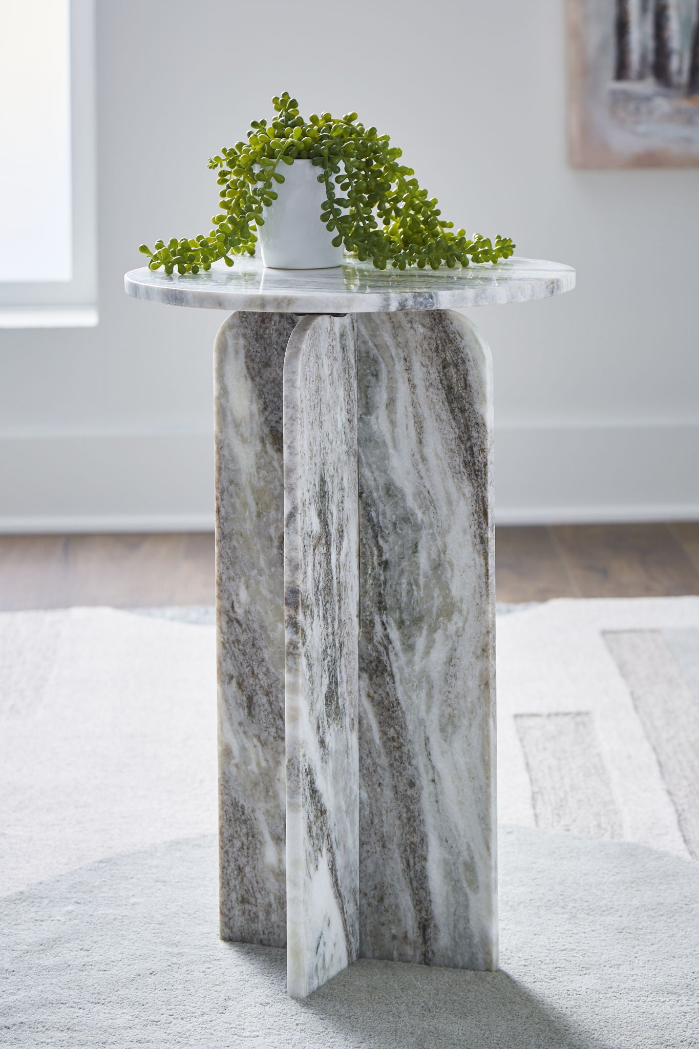Keithwell - Gray - Round Accent Table - Urban Living Furniture (Los Angeles, CA)