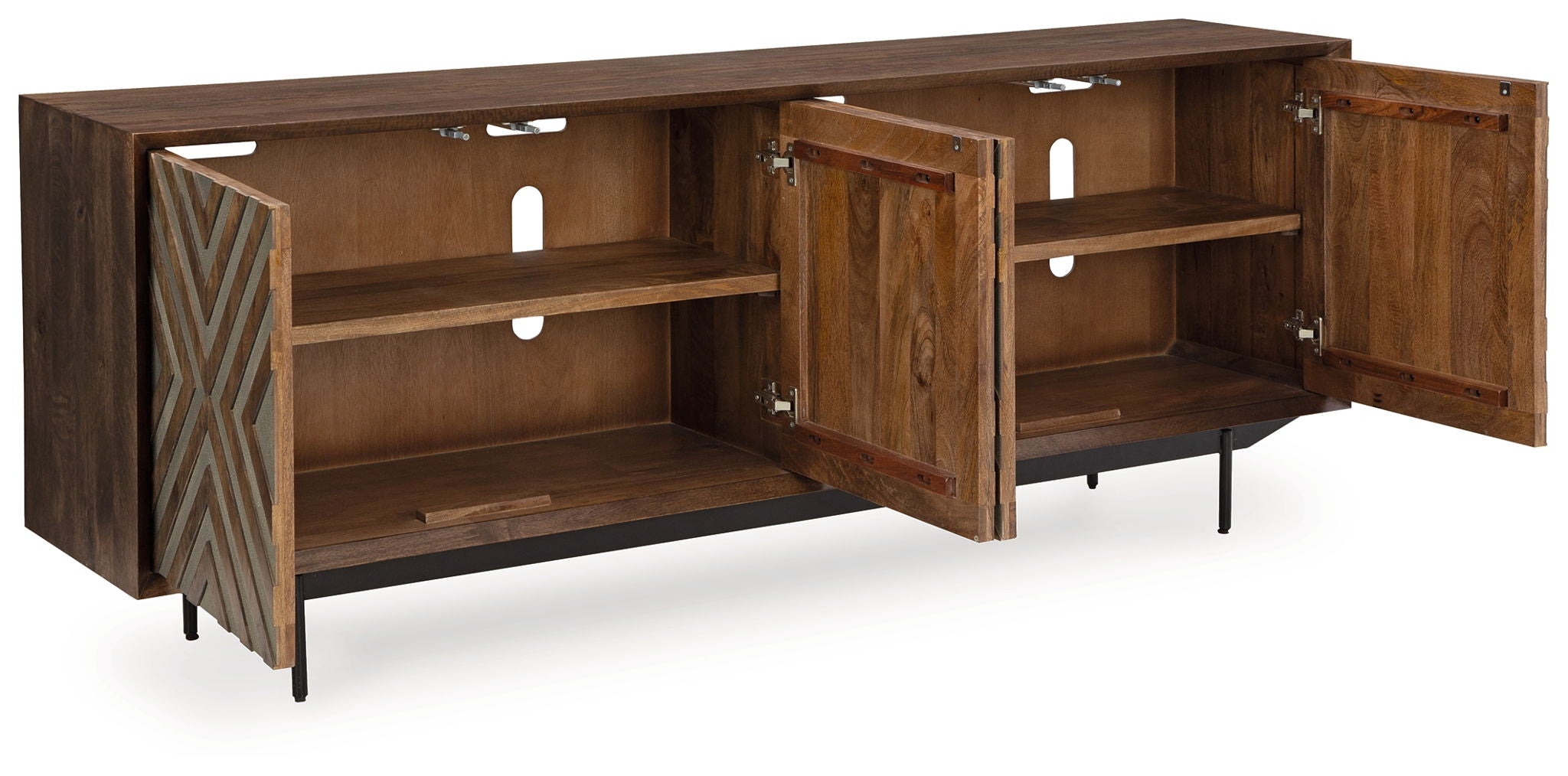 Dreggan - Brown / Gold Finish - Accent Cabinet - Urban Living Furniture (Los Angeles, CA)