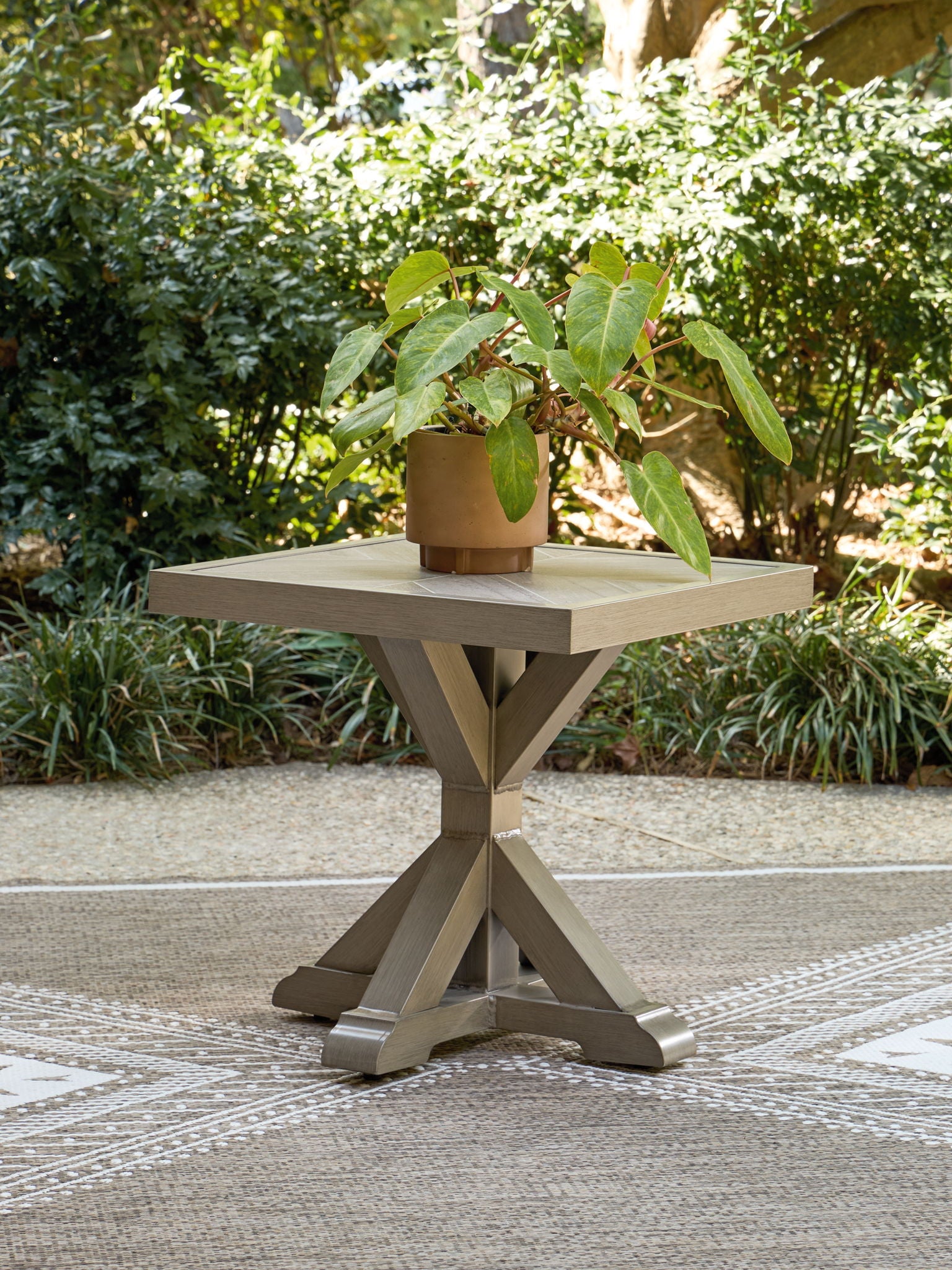 Laguna Heights - Square End Table - Beige - Urban Living Furniture (Los Angeles, CA)