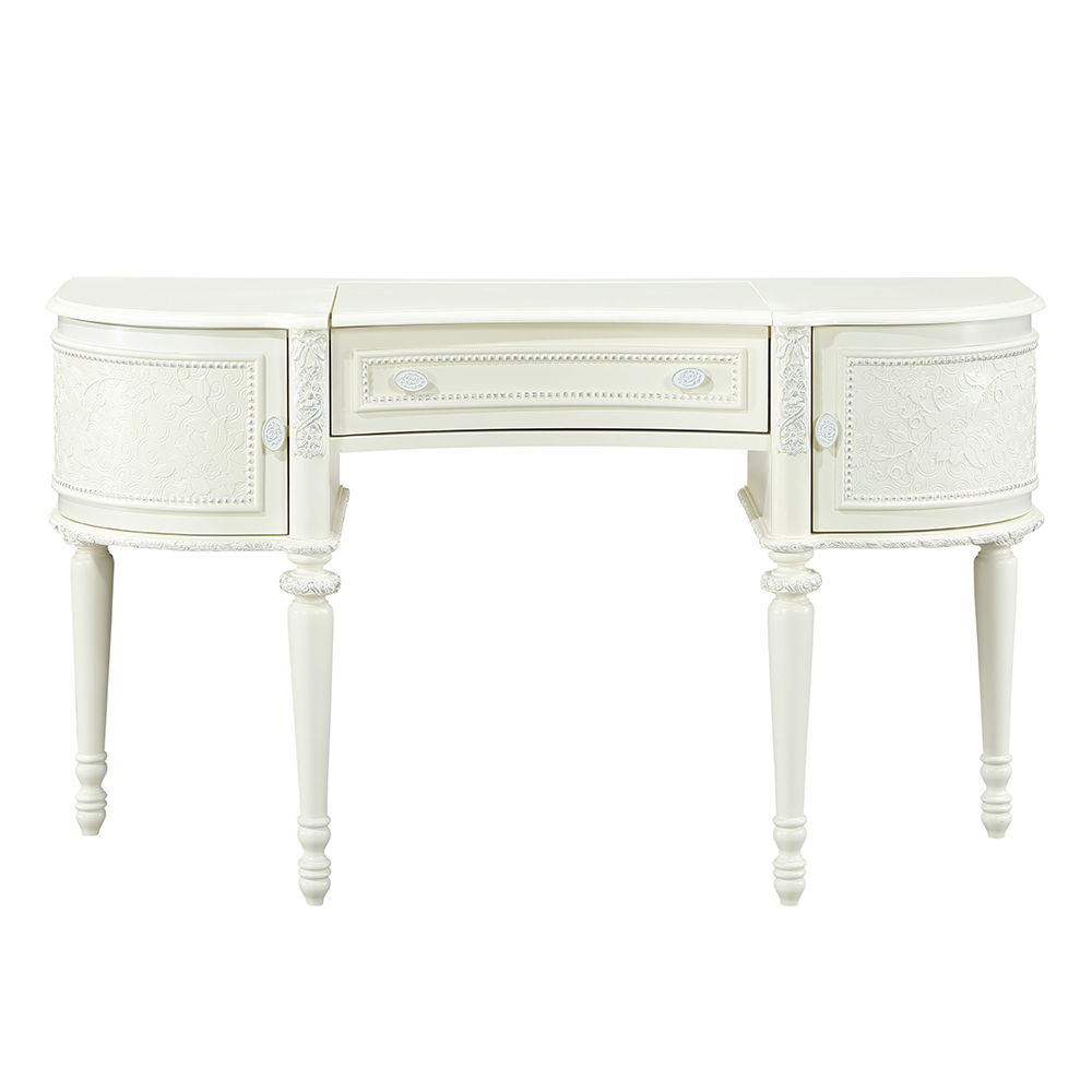 Dorothy - Vanity Desk & Mirror - Ivory - Urban Living Furniture (Los Angeles, CA)