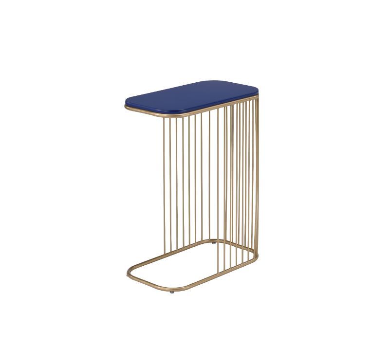 Aviena - Accent Table - Blue & Gold - Urban Living Furniture (Los Angeles, CA)