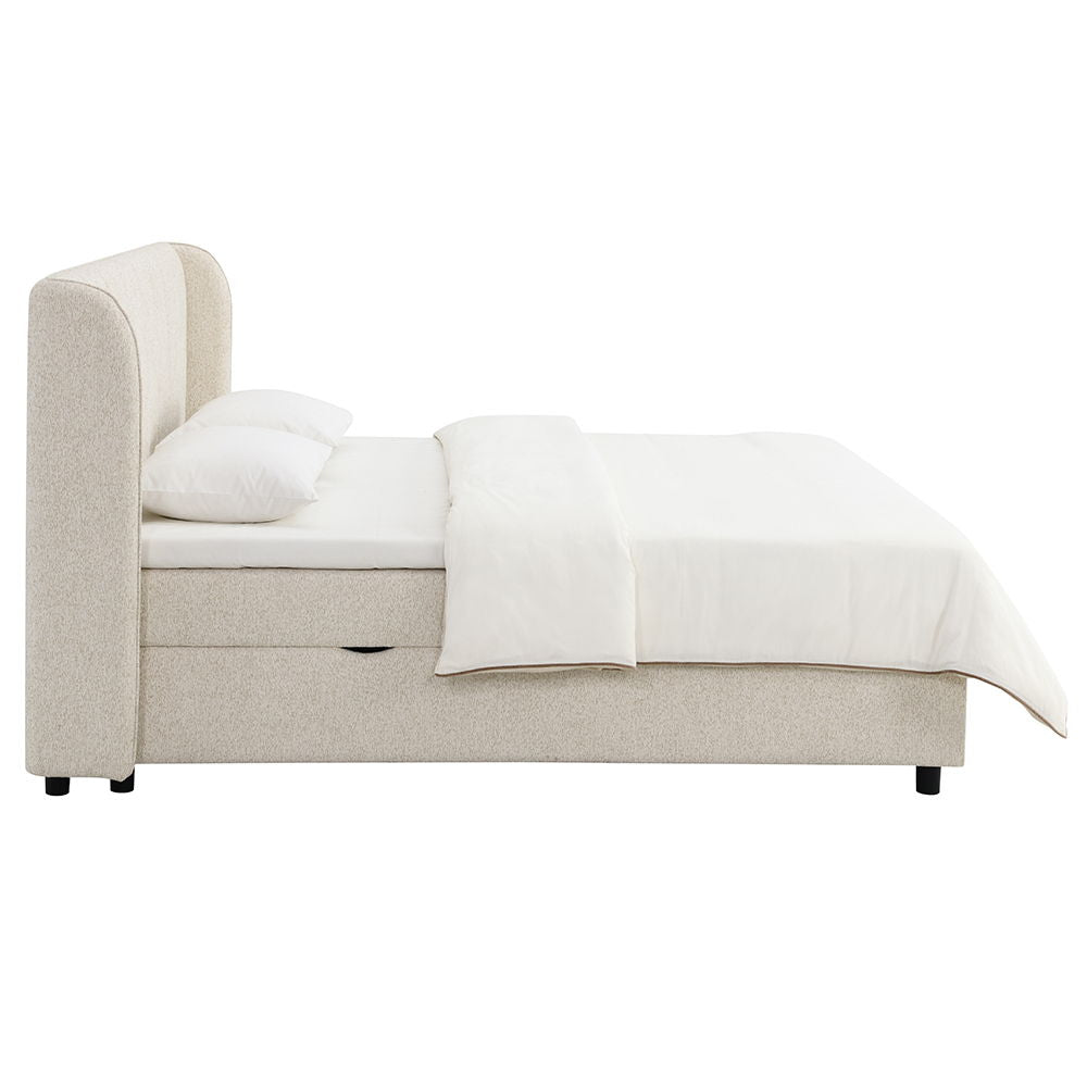 Adonia - Queen Bed With Storage - Beige - Urban Living Furniture (Los Angeles, CA)