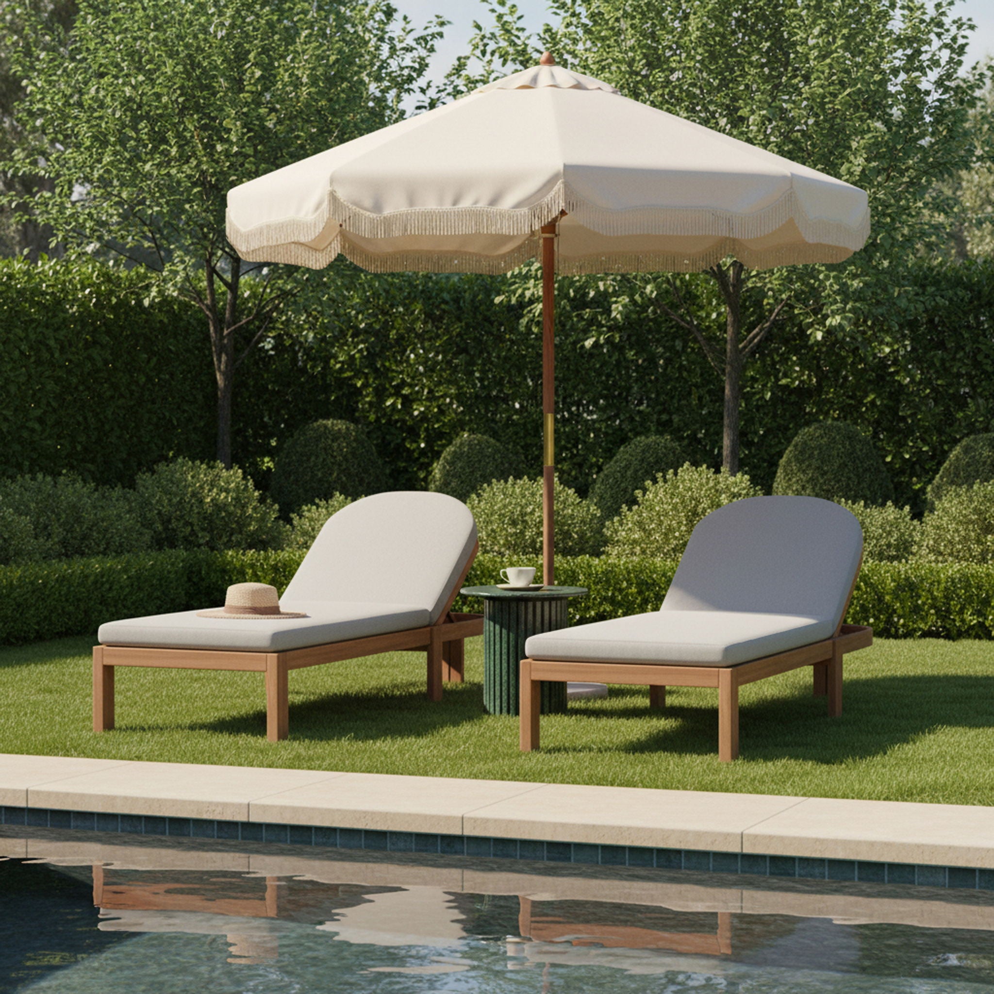 Newport - Water Resistant Fabric Upholstered Outdoor Patio Lounge Chair - Urban Living Furniture (Los Angeles, CA)