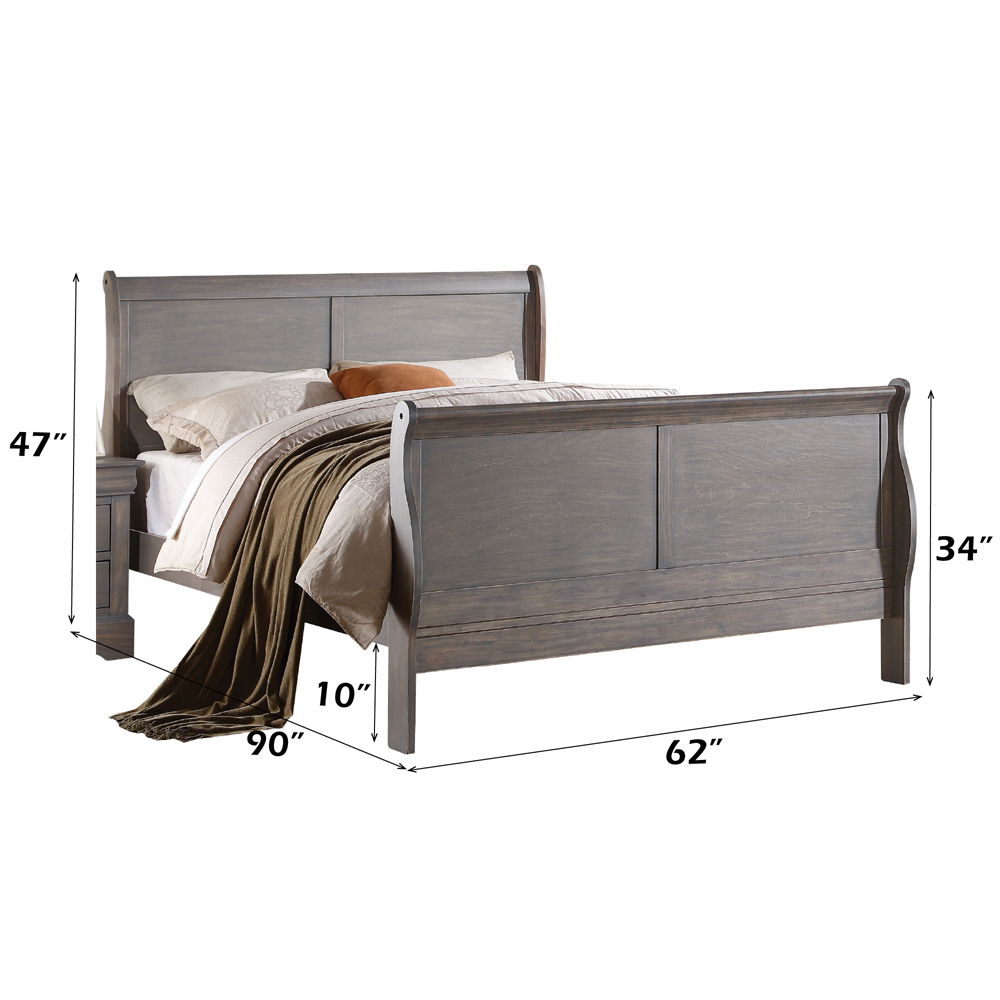 Louis Philippe III - Bed (FB 34"H) - Urban Living Furniture (Los Angeles, CA)