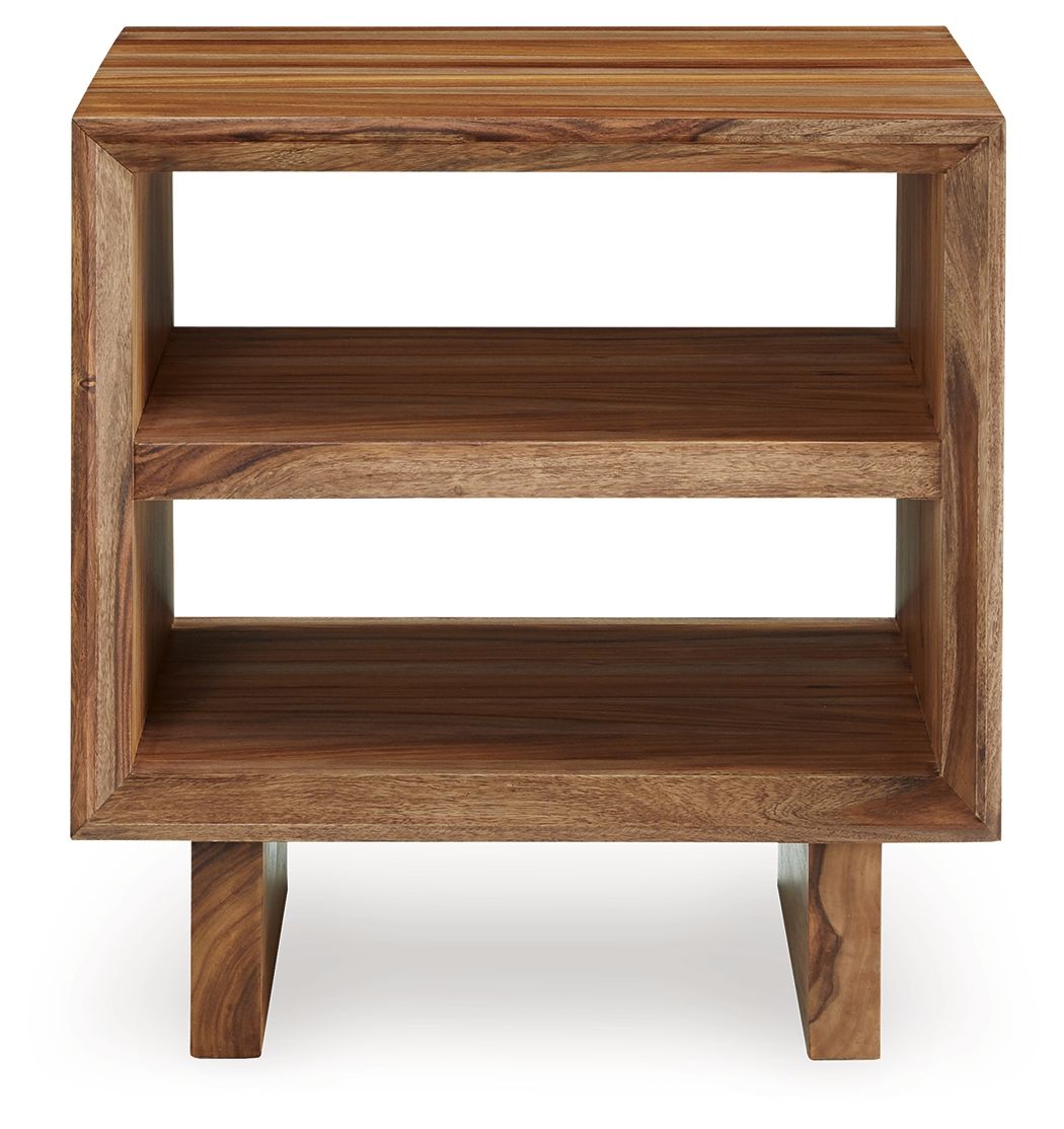 Dressonni - Brown - Square End Table - Urban Living Furniture (Los Angeles, CA)