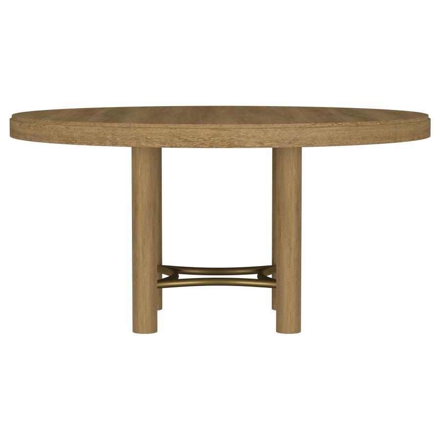 Arini - 60" Round Wood Dining Room Table - Sand Wash - Urban Living Furniture (Los Angeles, CA)