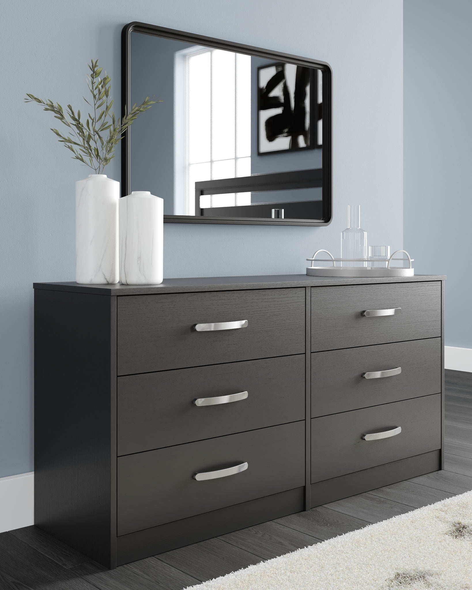 Finch - Six Drawer Dresser - Black - Urban Living Furniture (Los Angeles, CA)