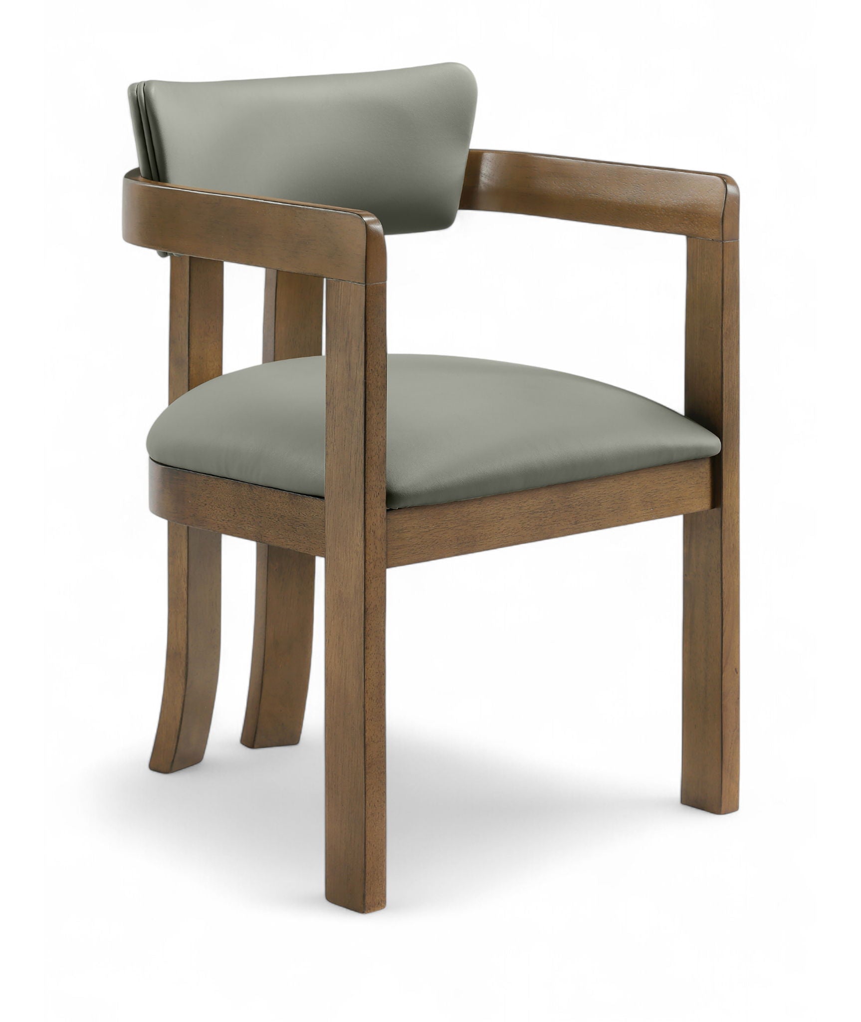 Lavrin - Vegan Leather Upholstered Dining Arm Chair (Set of 2) - Walnut Base - Urban Living Furniture (Los Angeles, CA)