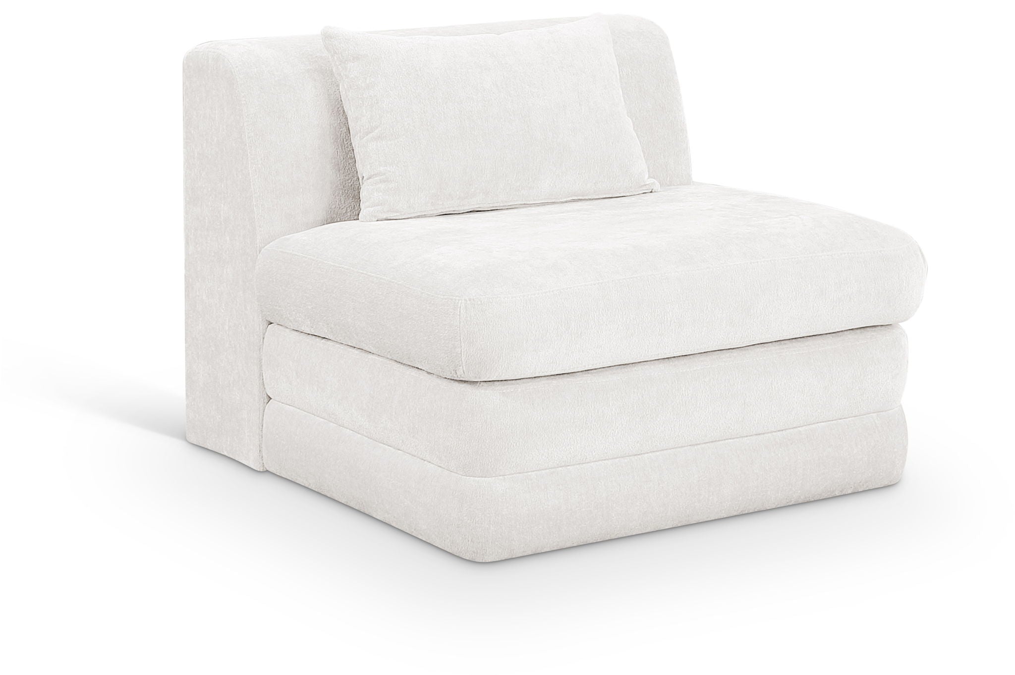 Stellar - Chenille Fabric Upholstered Modular Armless Chair - Urban Living Furniture (Los Angeles, CA)