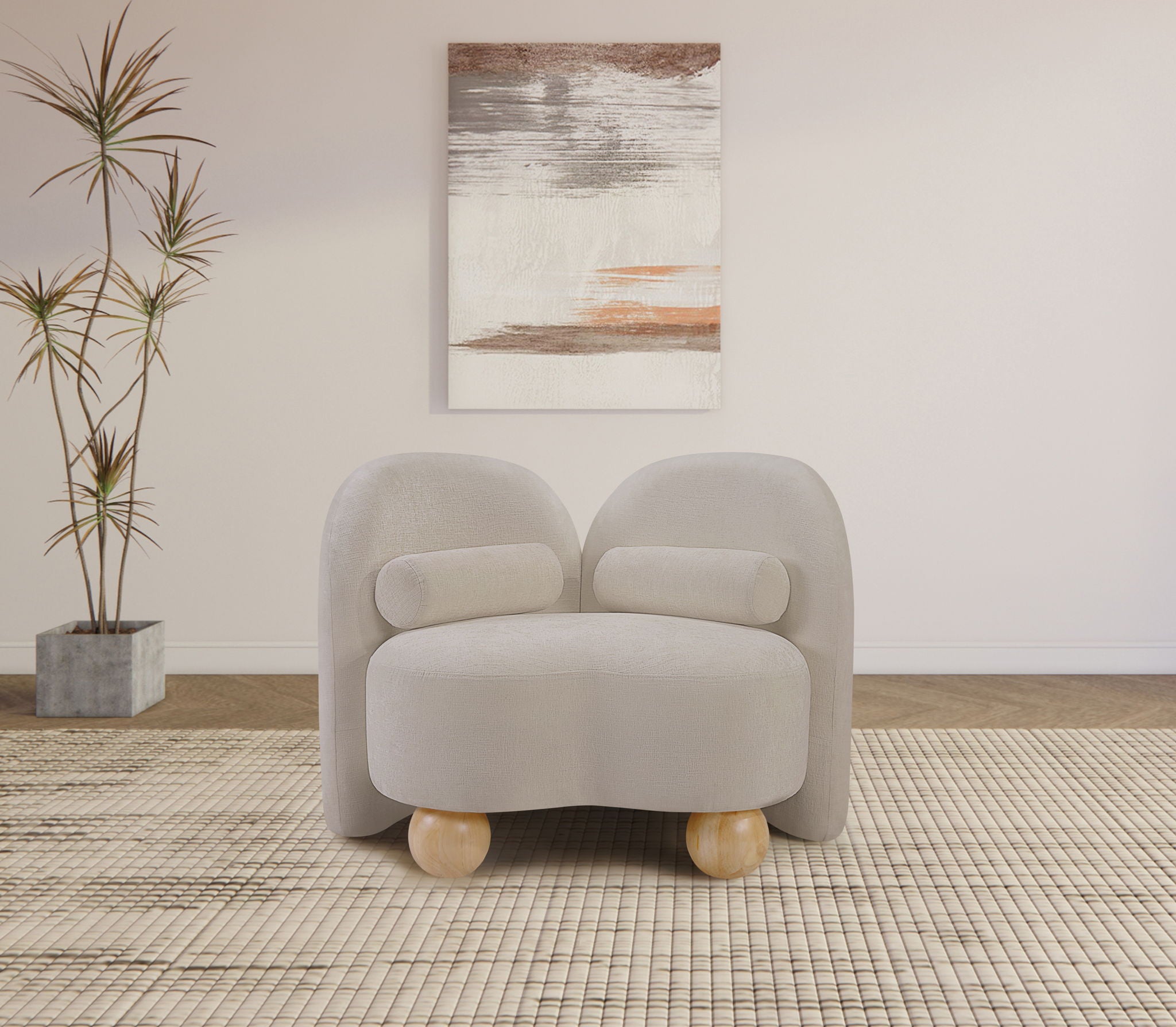 Daphne - Chenille Chair - Urban Living Furniture (Los Angeles, CA)