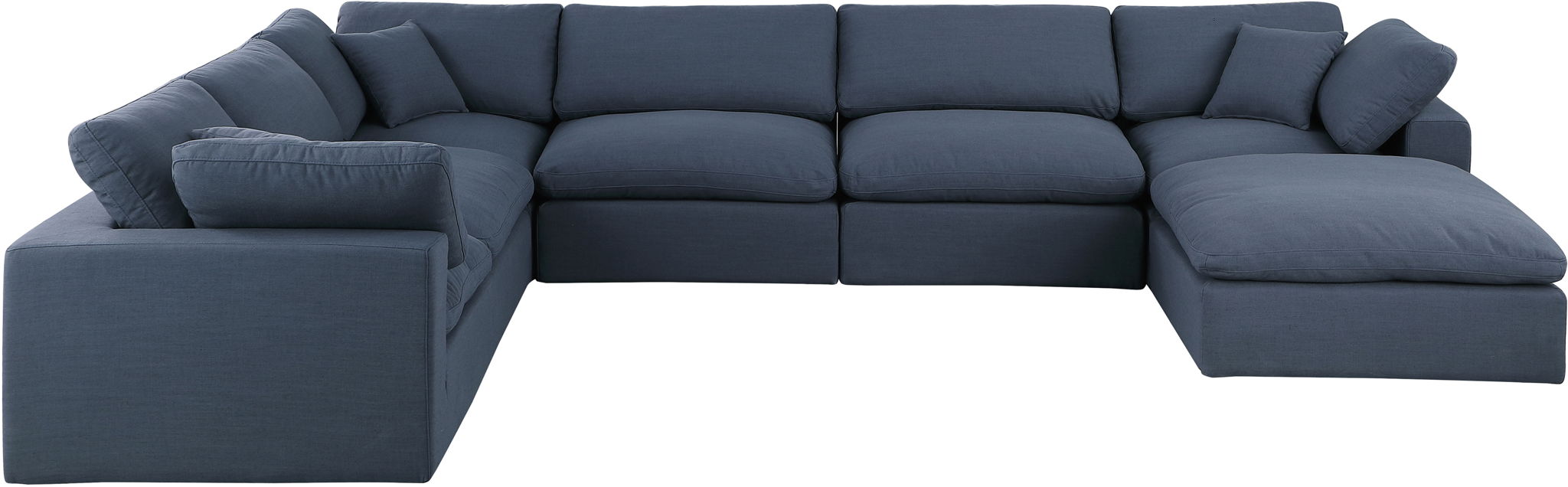 Comfy - 7 Piece Linen Modular Sectional With Chaise - Urban Living Furniture (Los Angeles, CA)