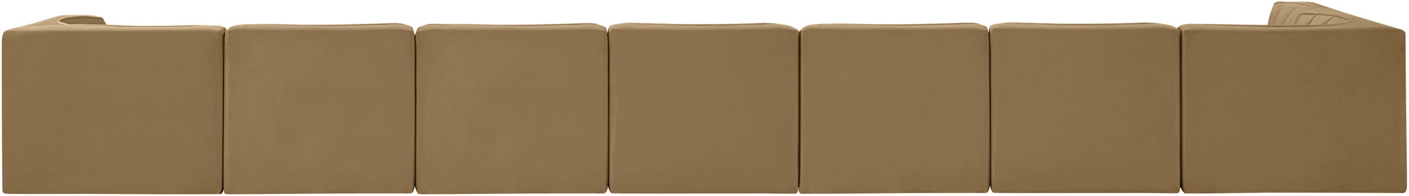 Rummi - Velvet Performance Fabric Upholstered 8 Piece Modular Sectional, L-Shaped (Right) - Urban Living Furniture (Los Angeles, CA)