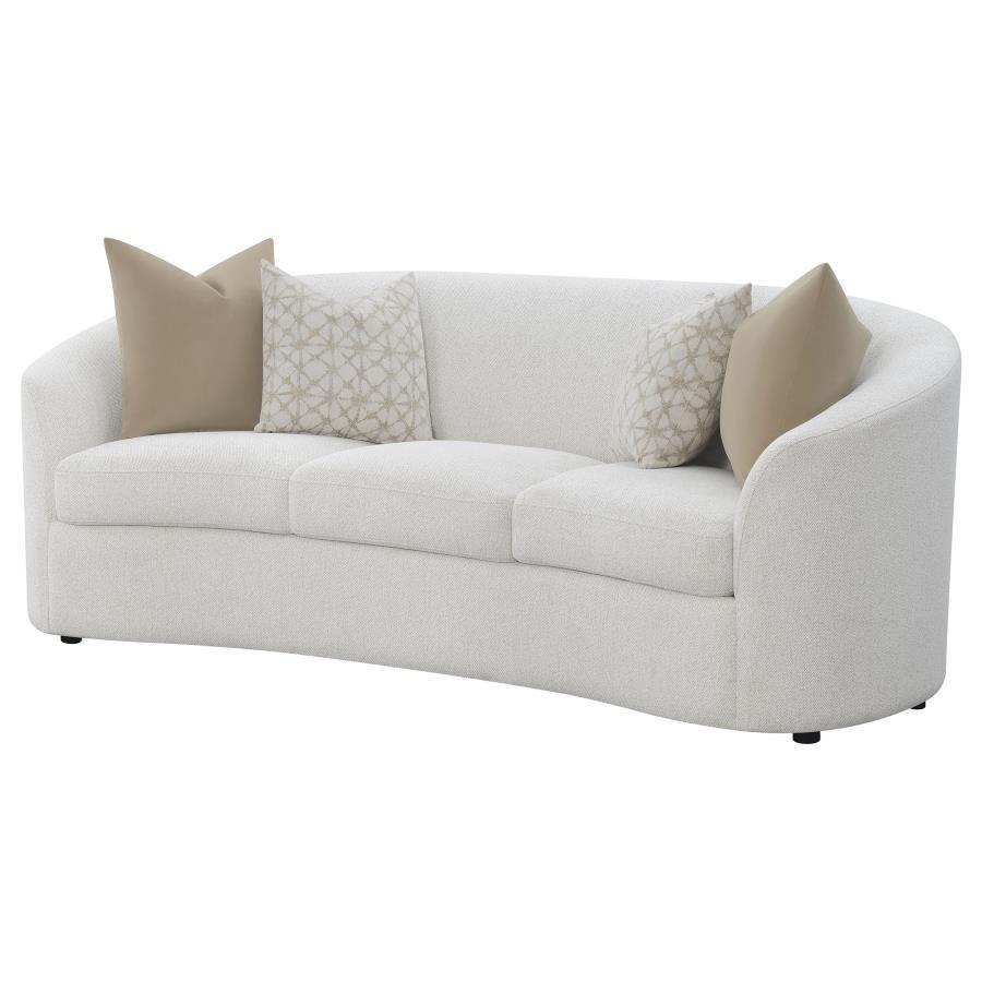 Rainn - Boucle Upholstered Sloped Arm Sofa - Latte - Urban Living Furniture (Los Angeles, CA)