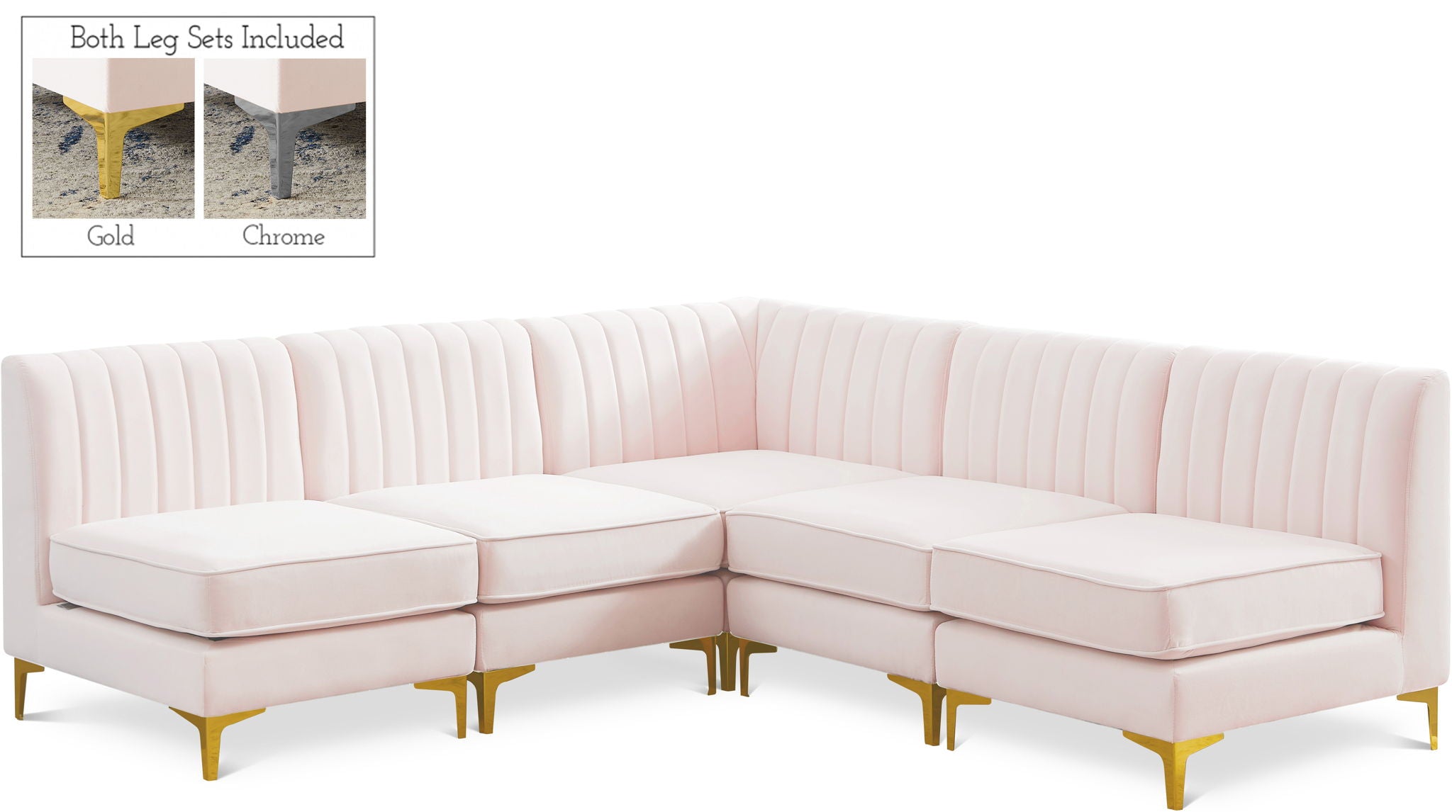 Alina - 5 Piece Armless Sectional - Urban Living Furniture (Los Angeles, CA)